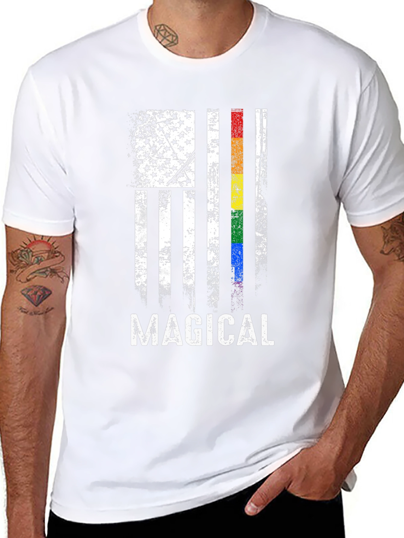 Magical American Flag Pride T-Shirt