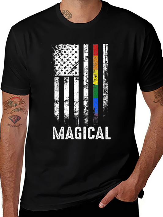 Magical American Flag Pride T-Shirt