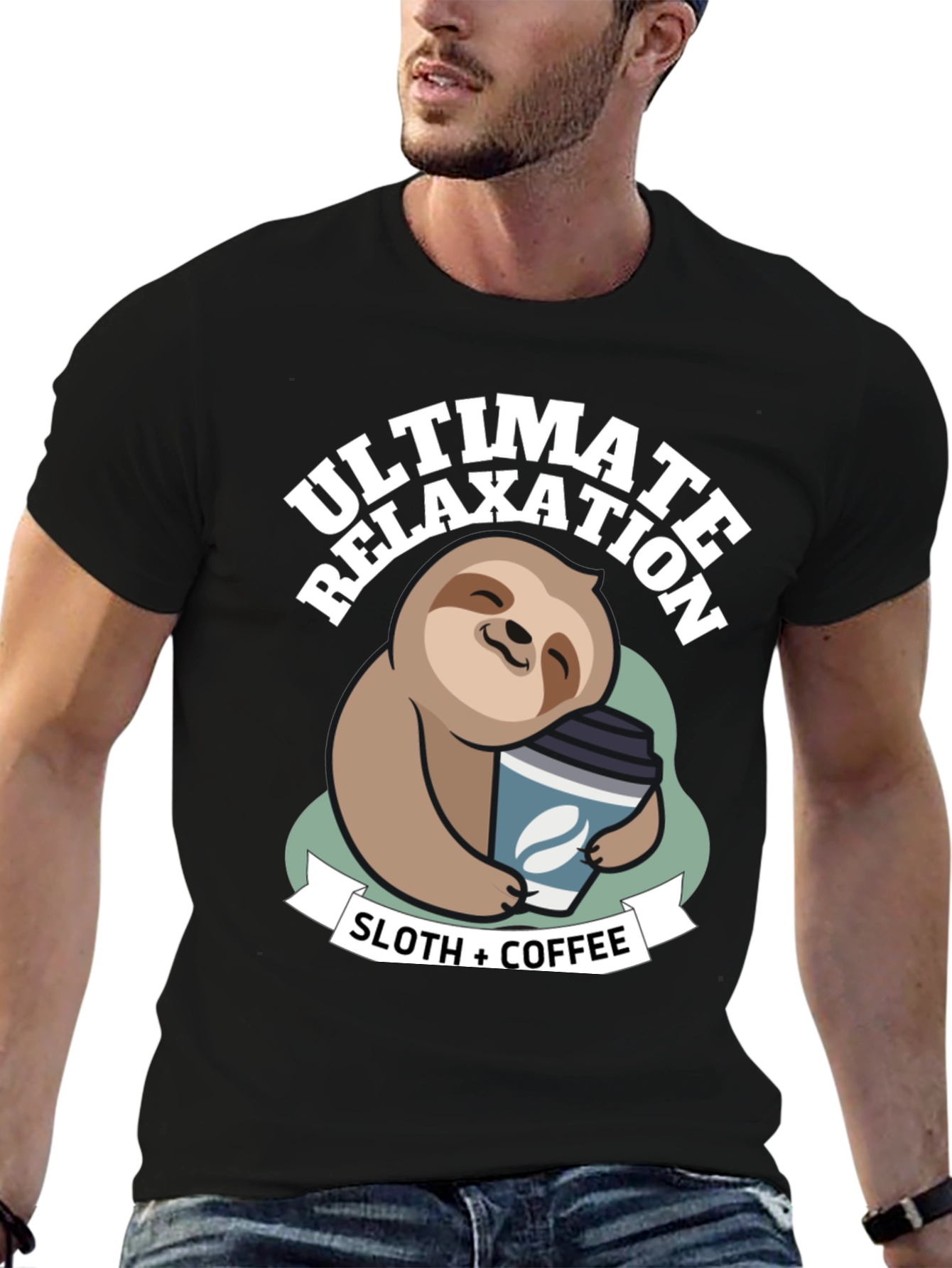 Ultimate Relaxation Sloth & Coffee T-Shirt