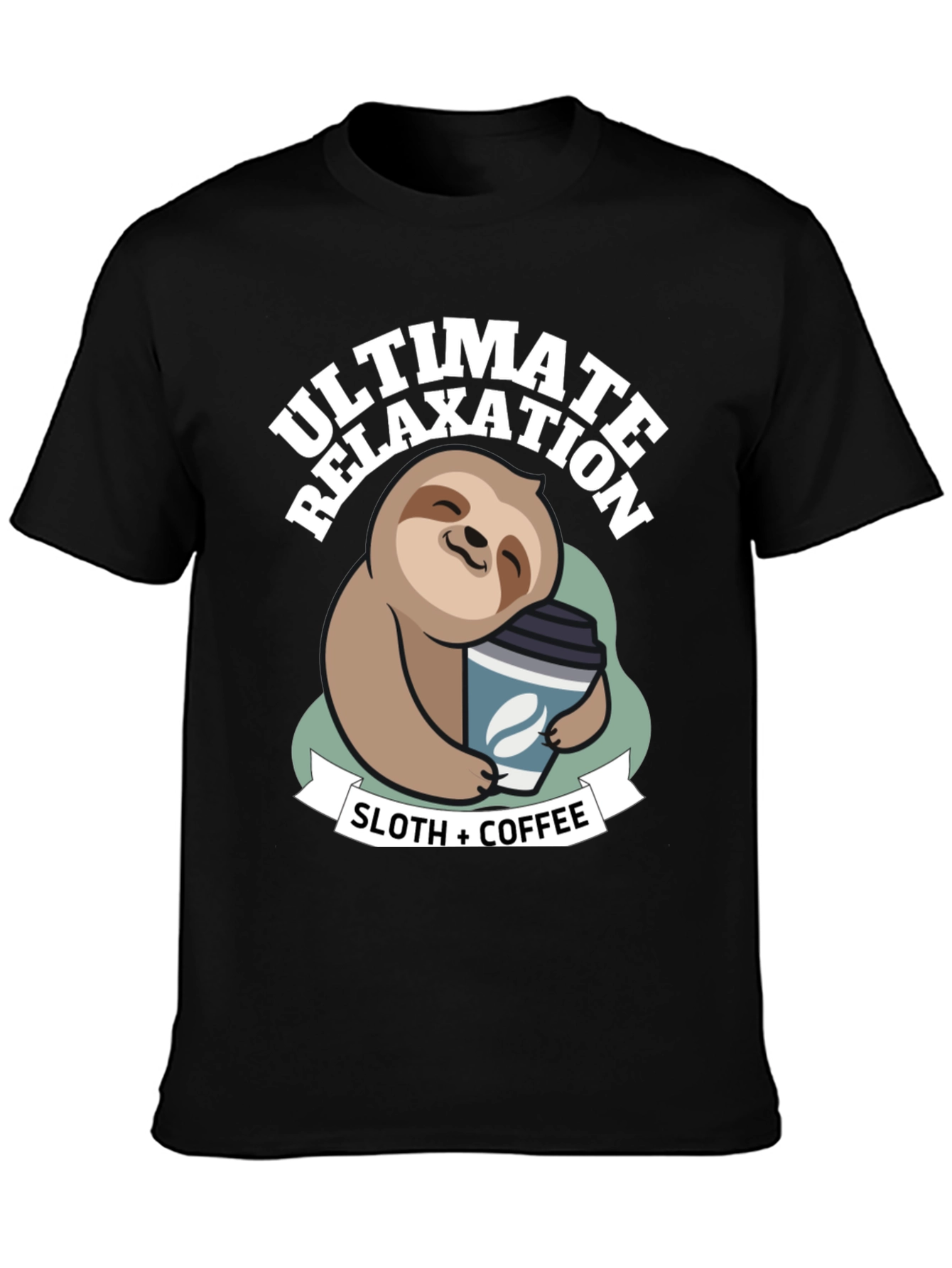 Ultimate Relaxation Sloth & Coffee T-Shirt