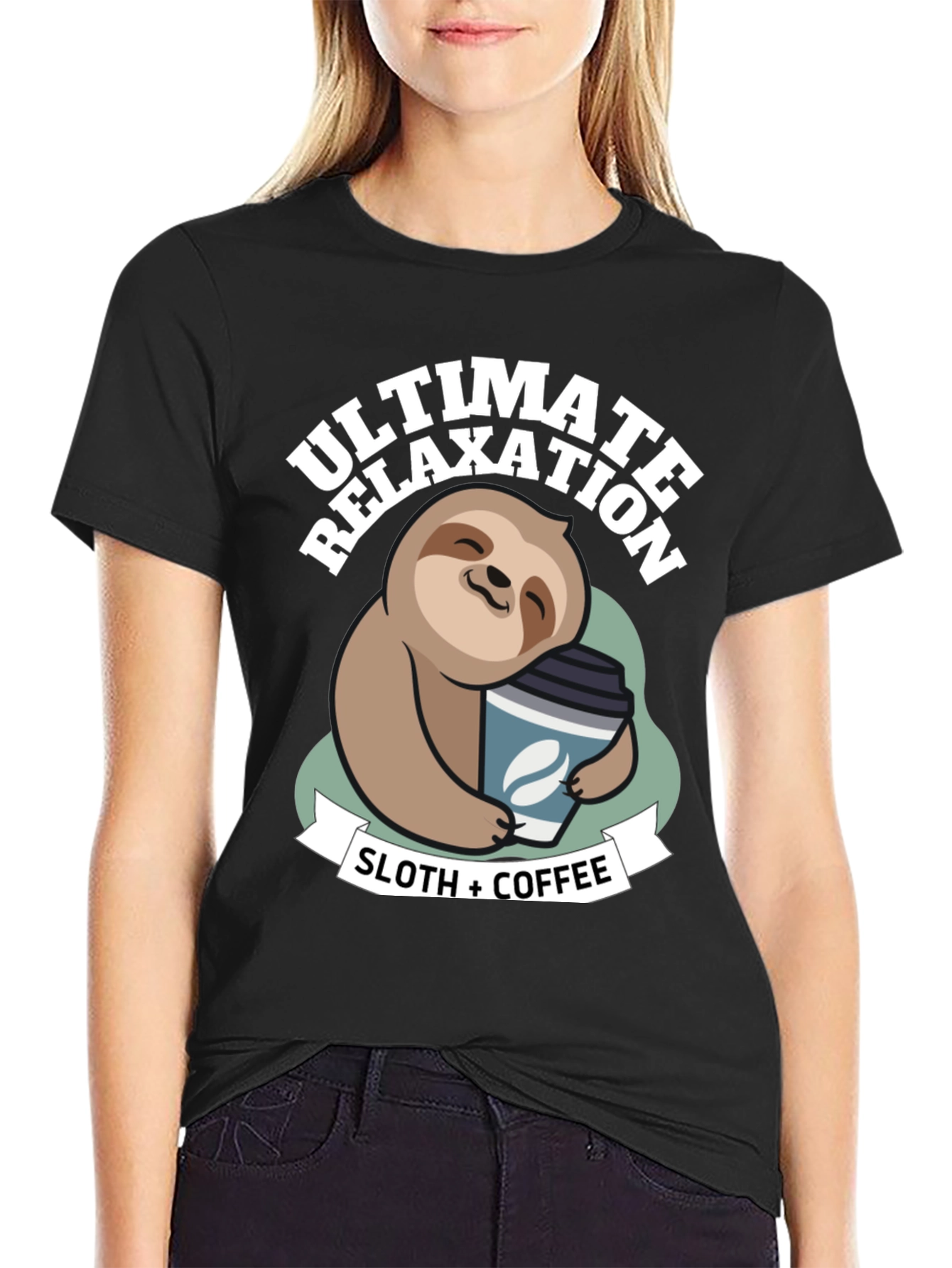 Ultimate Relaxation Sloth & Coffee T-Shirt