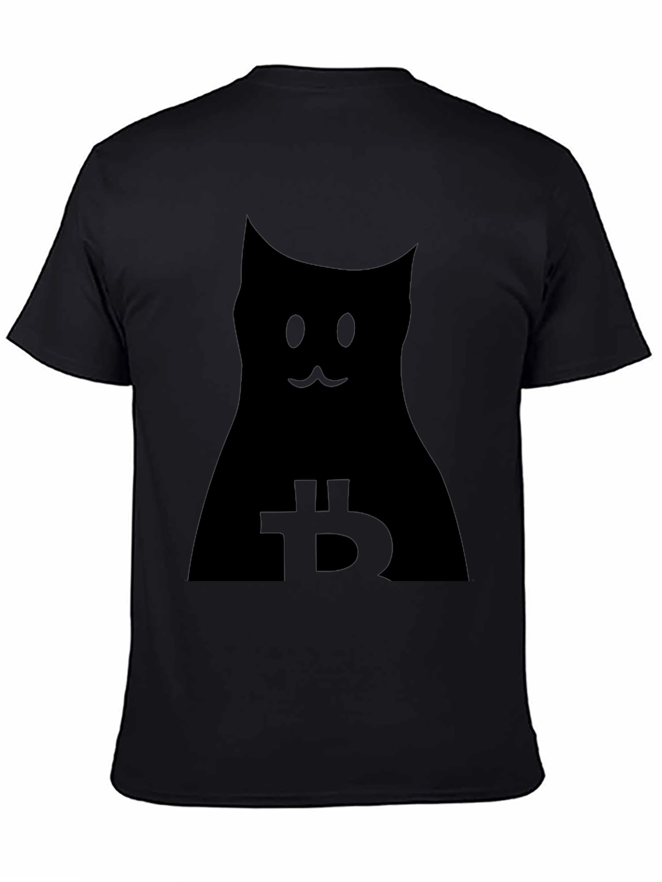 Bitcoin Cat Graphic Tee - Crypto Lover Shirt