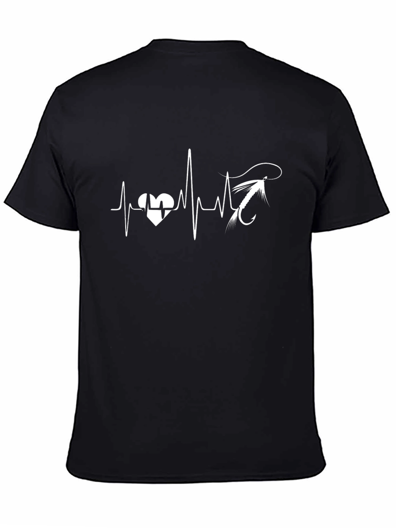 Fishing Heartbeat T-Shirt - Fisherman Gift