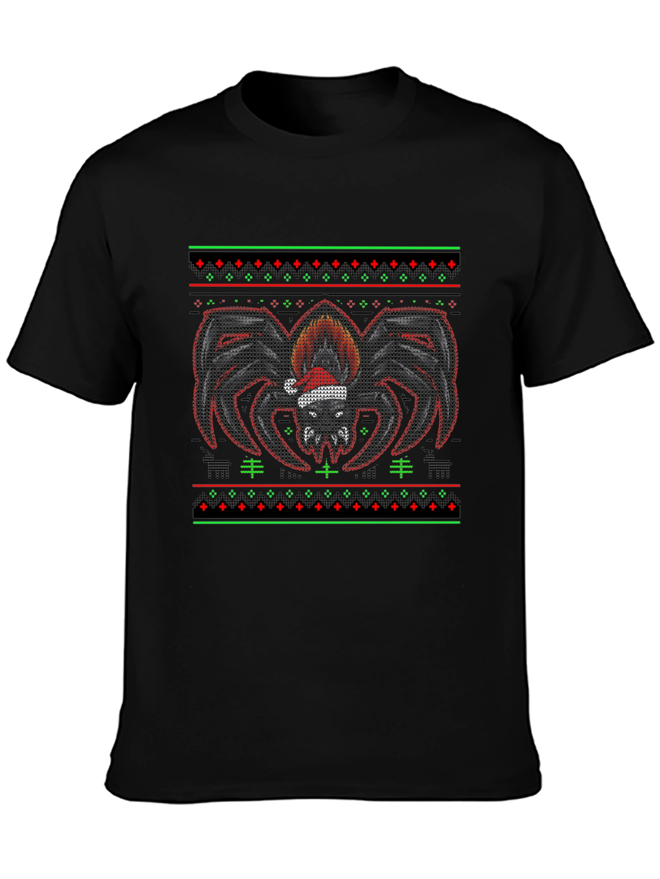 Festive Spider Ugly Christmas Sweater T-Shirt