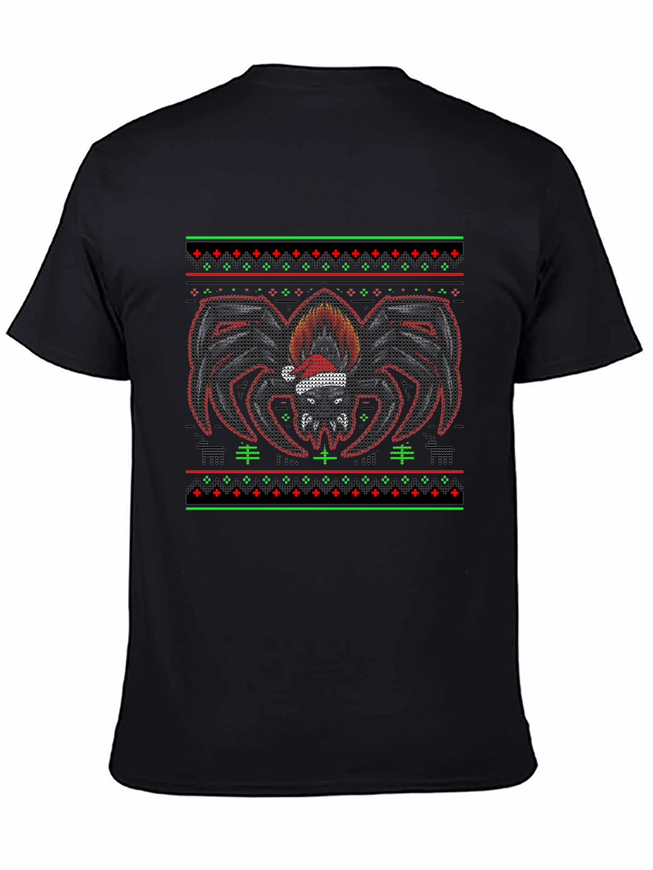 Festive Spider Ugly Christmas Sweater T-Shirt