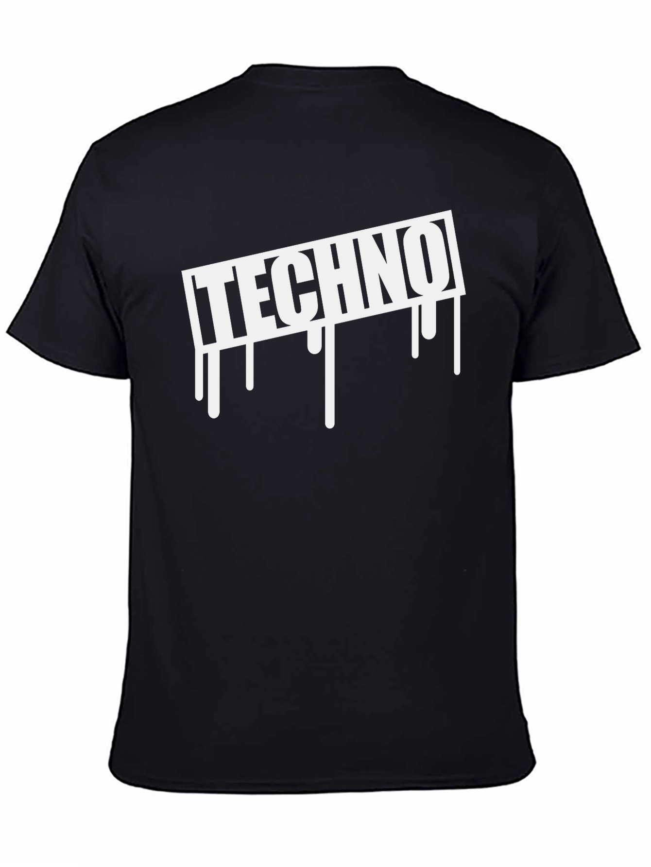 Techno Drip T-Shirt - Black Music Inspired Design