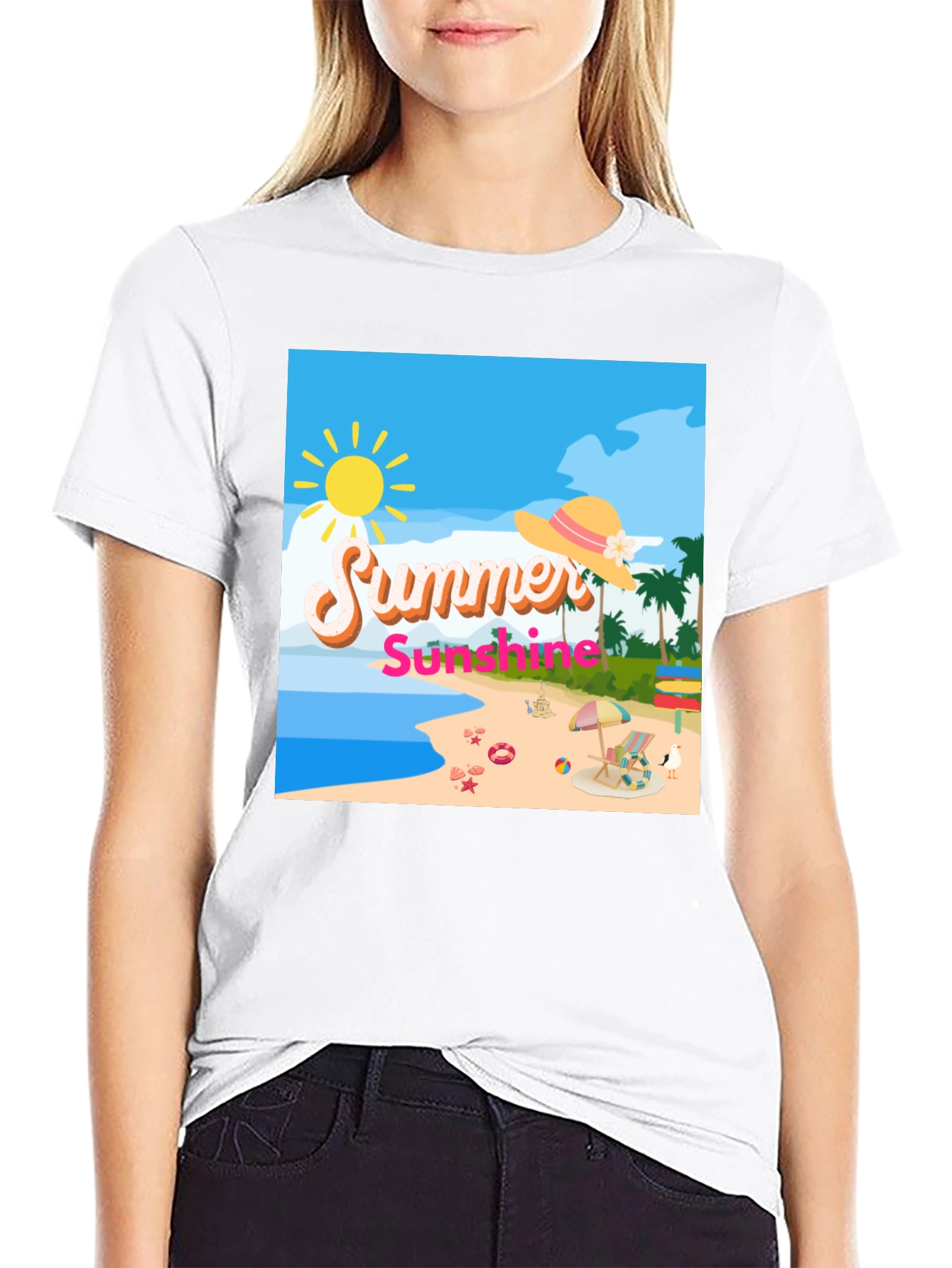 Summer Sunshine Beach T-Shirt