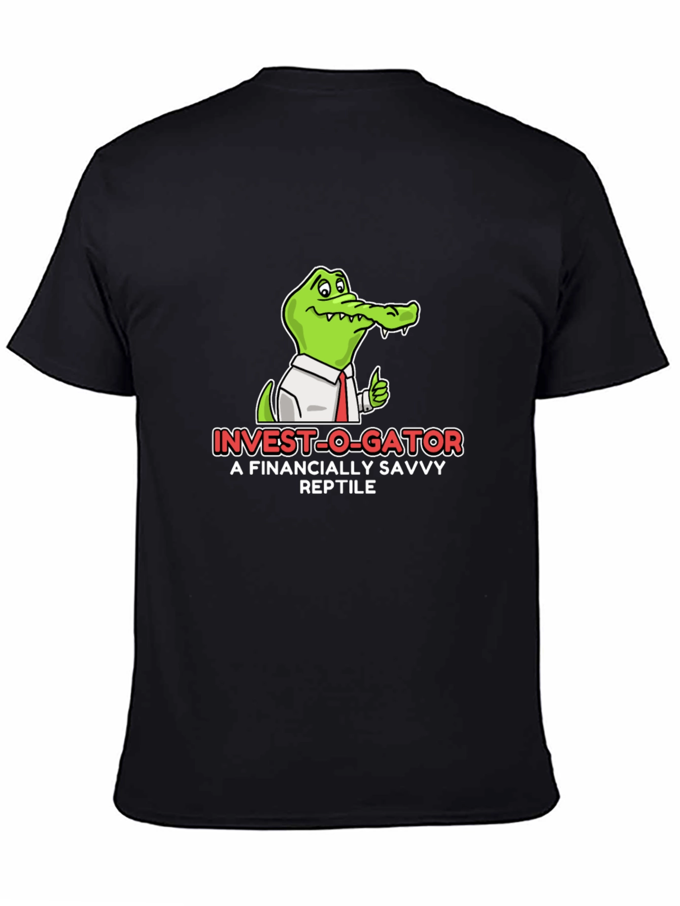 Invest-O-Gator Black Graphic T-Shirt