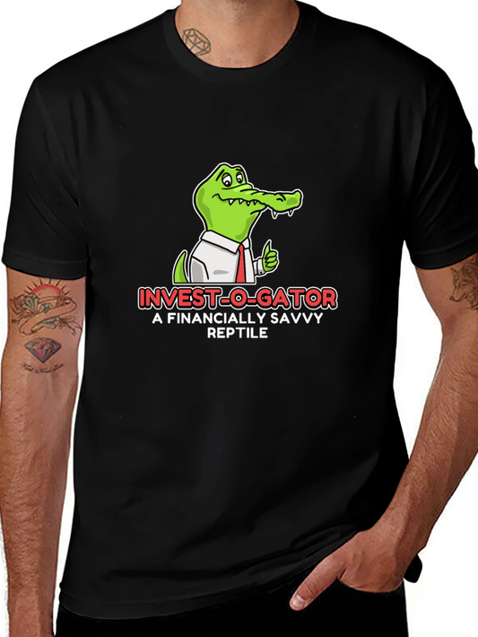 Invest-O-Gator Black Graphic T-Shirt