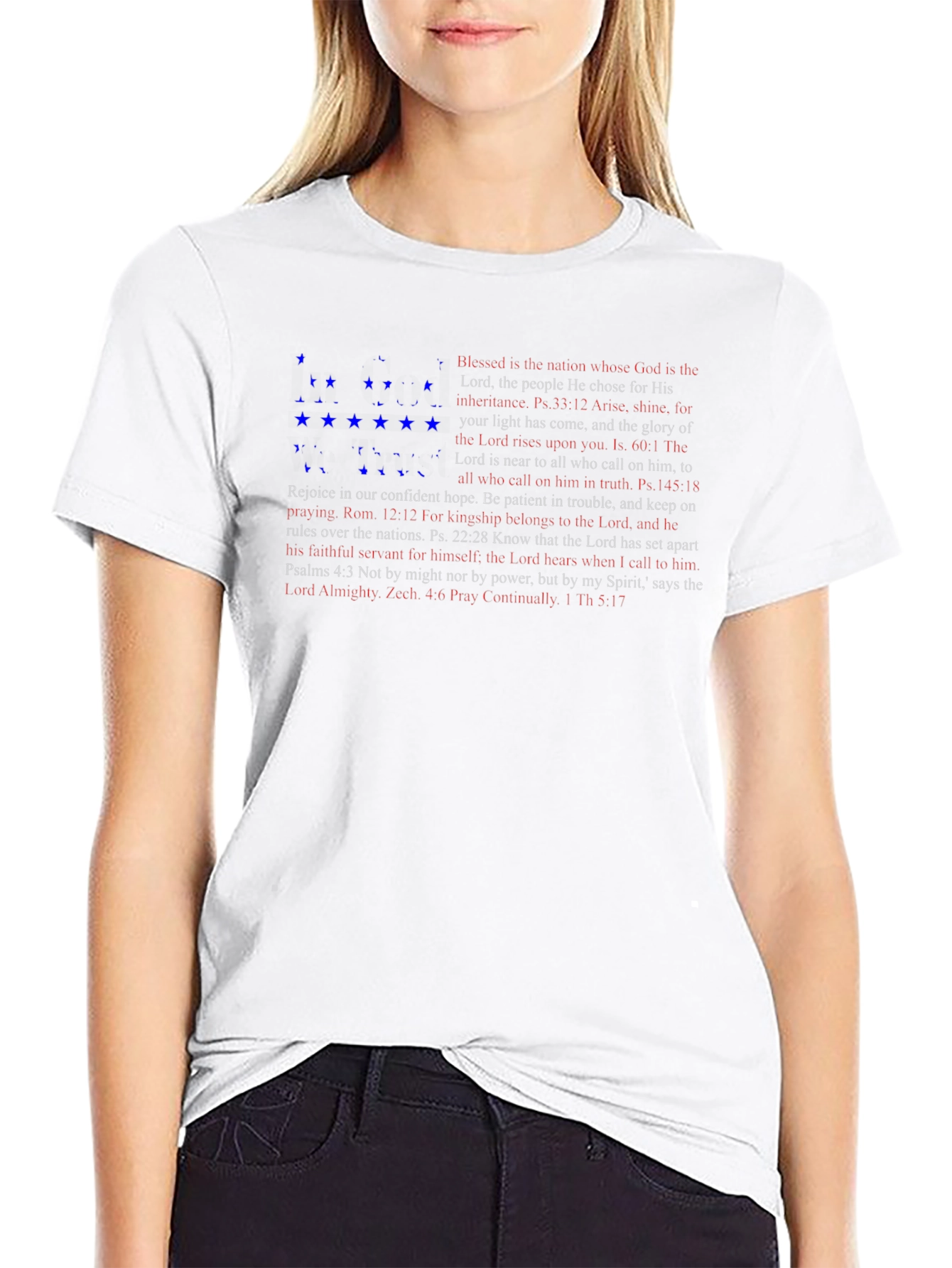 Faith-Inspired Patriotic Graphic Tee