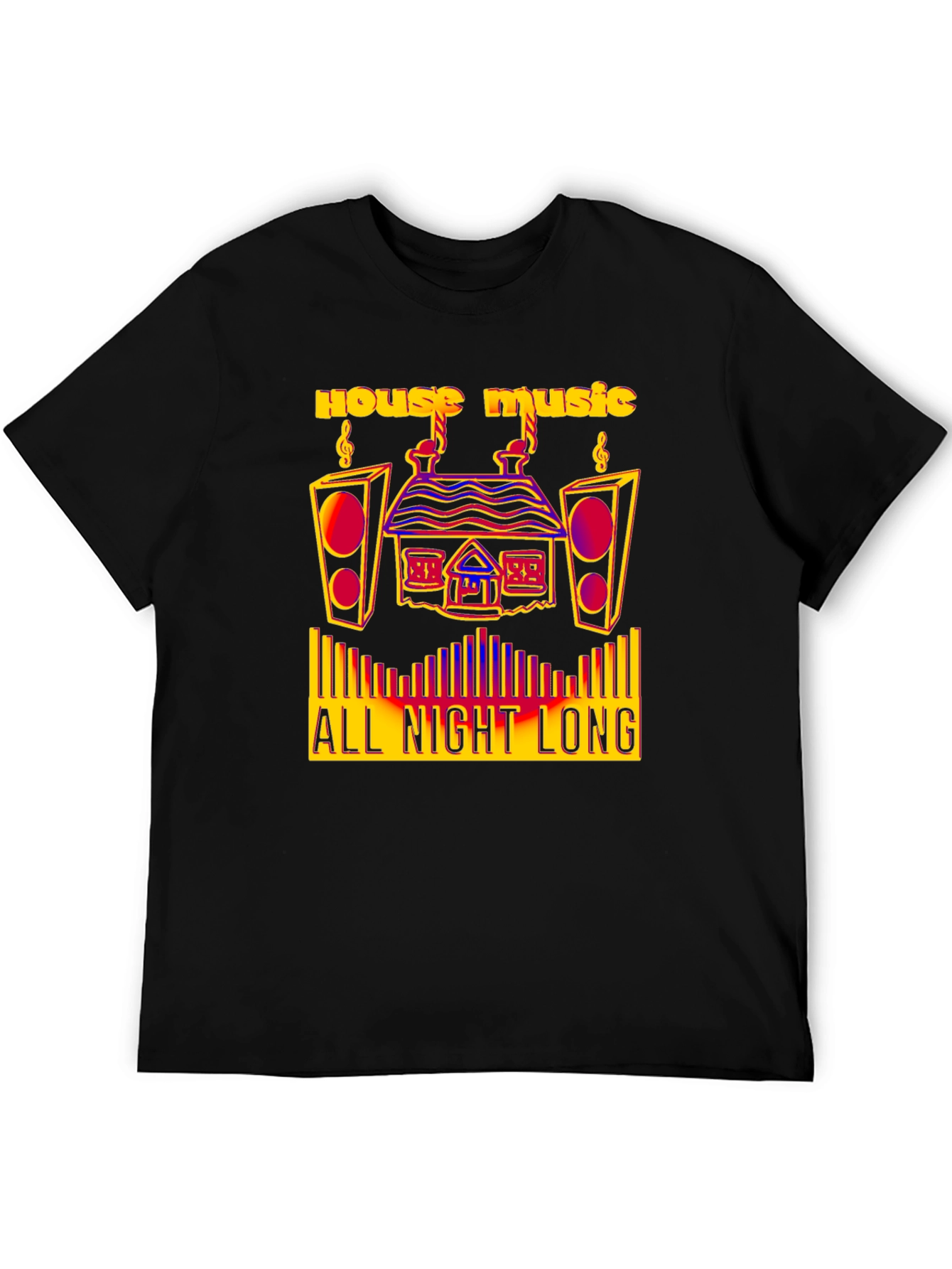 House Music All Night Long Graphic Tee