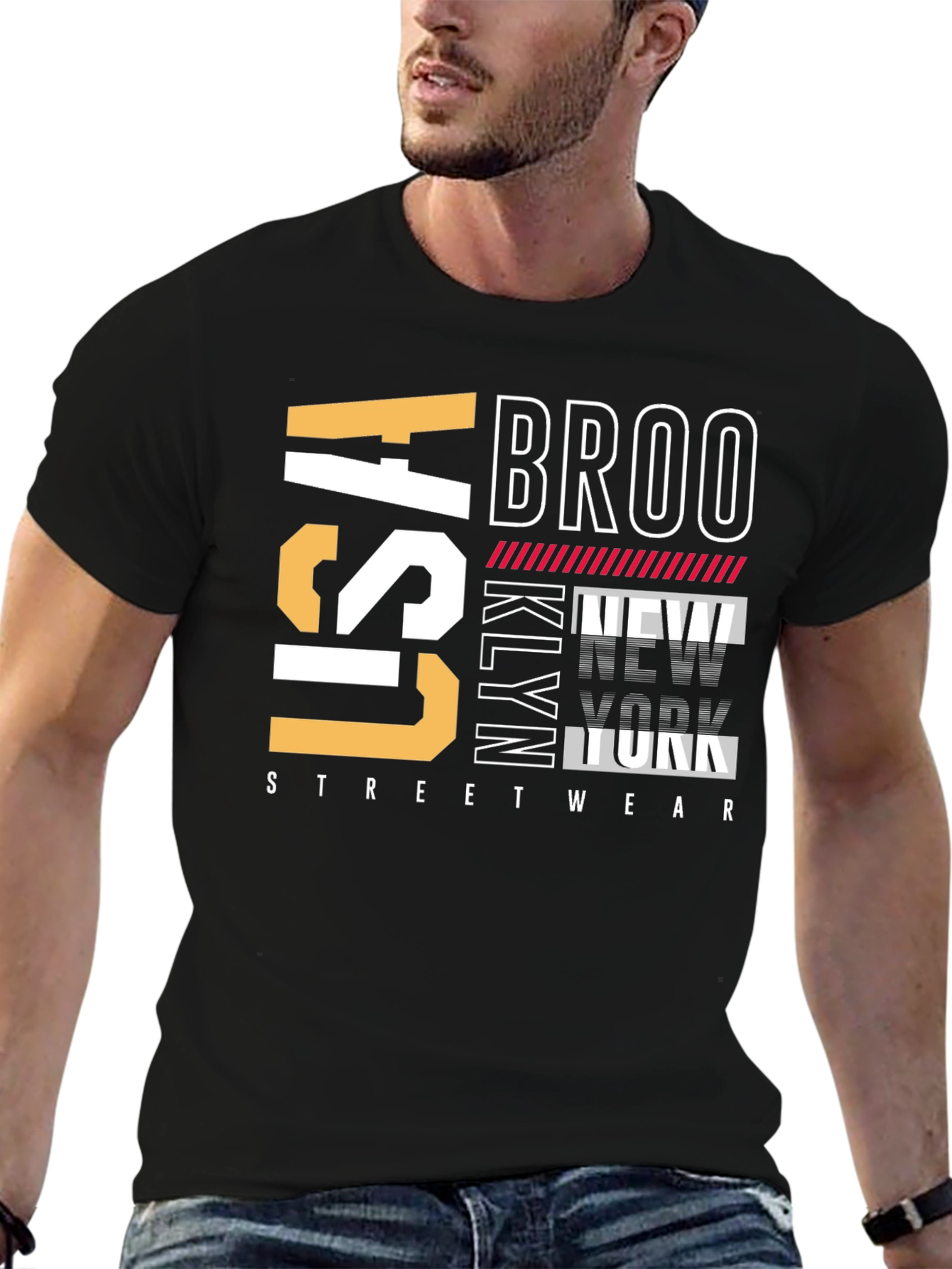 Brooklyn USA Streetwear Graphic T-Shirt