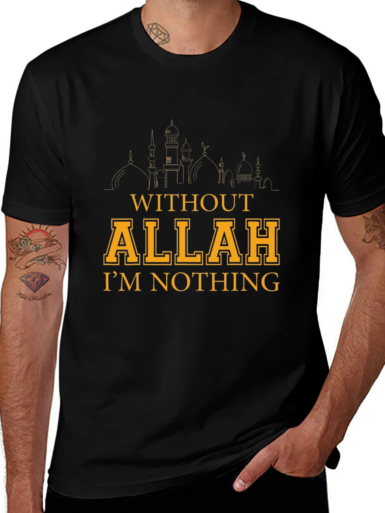 Without Allah Im Nothing Graphic T-Shirt