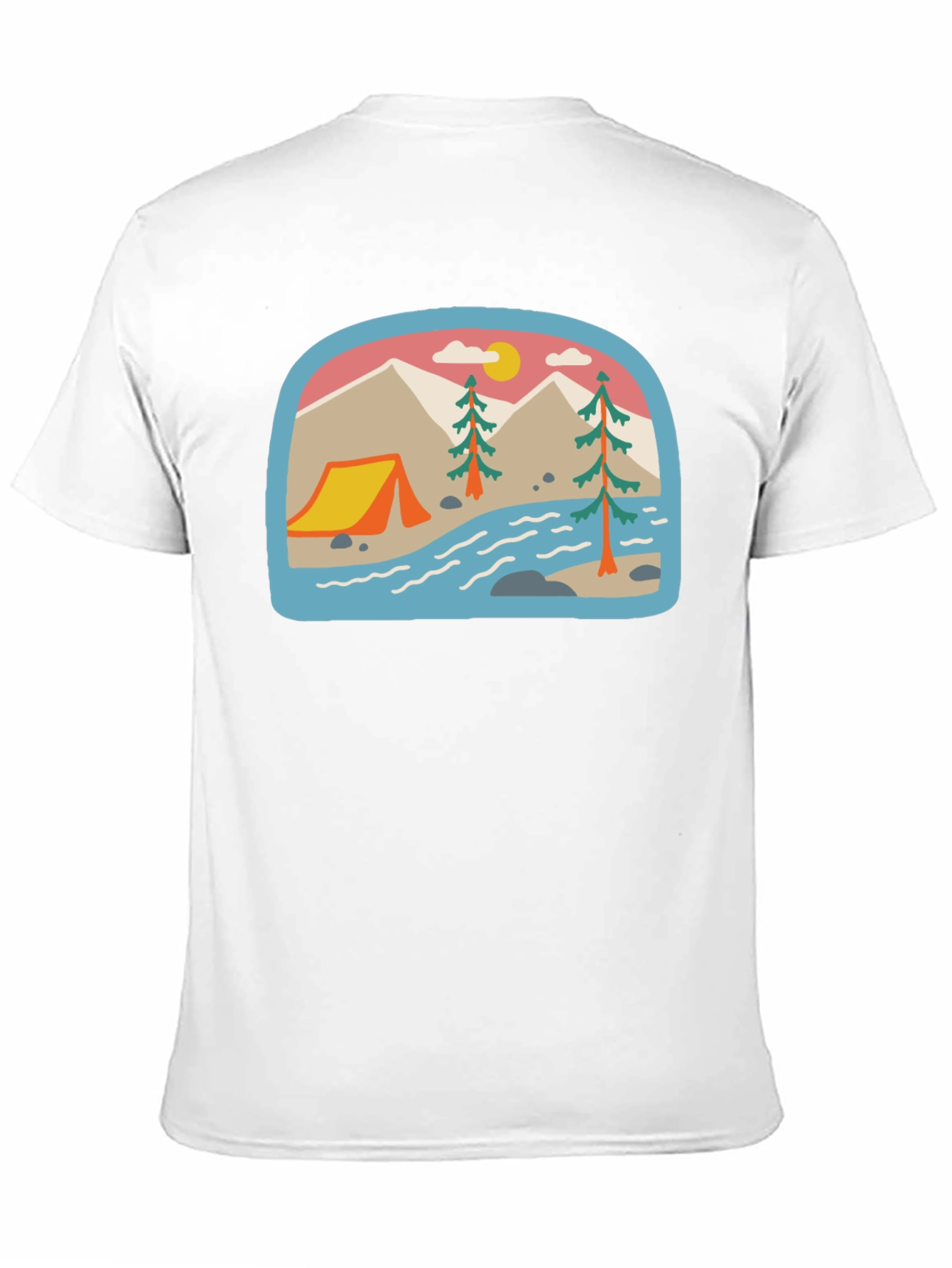 Camping Adventure Graphic Tee - Black