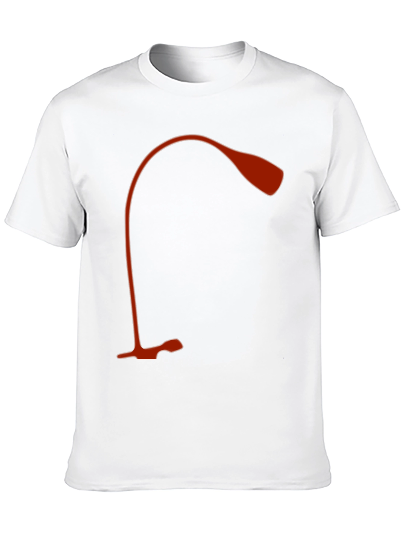 Modern Desk Lamp Graphic Tee - Black Cotton Shirt