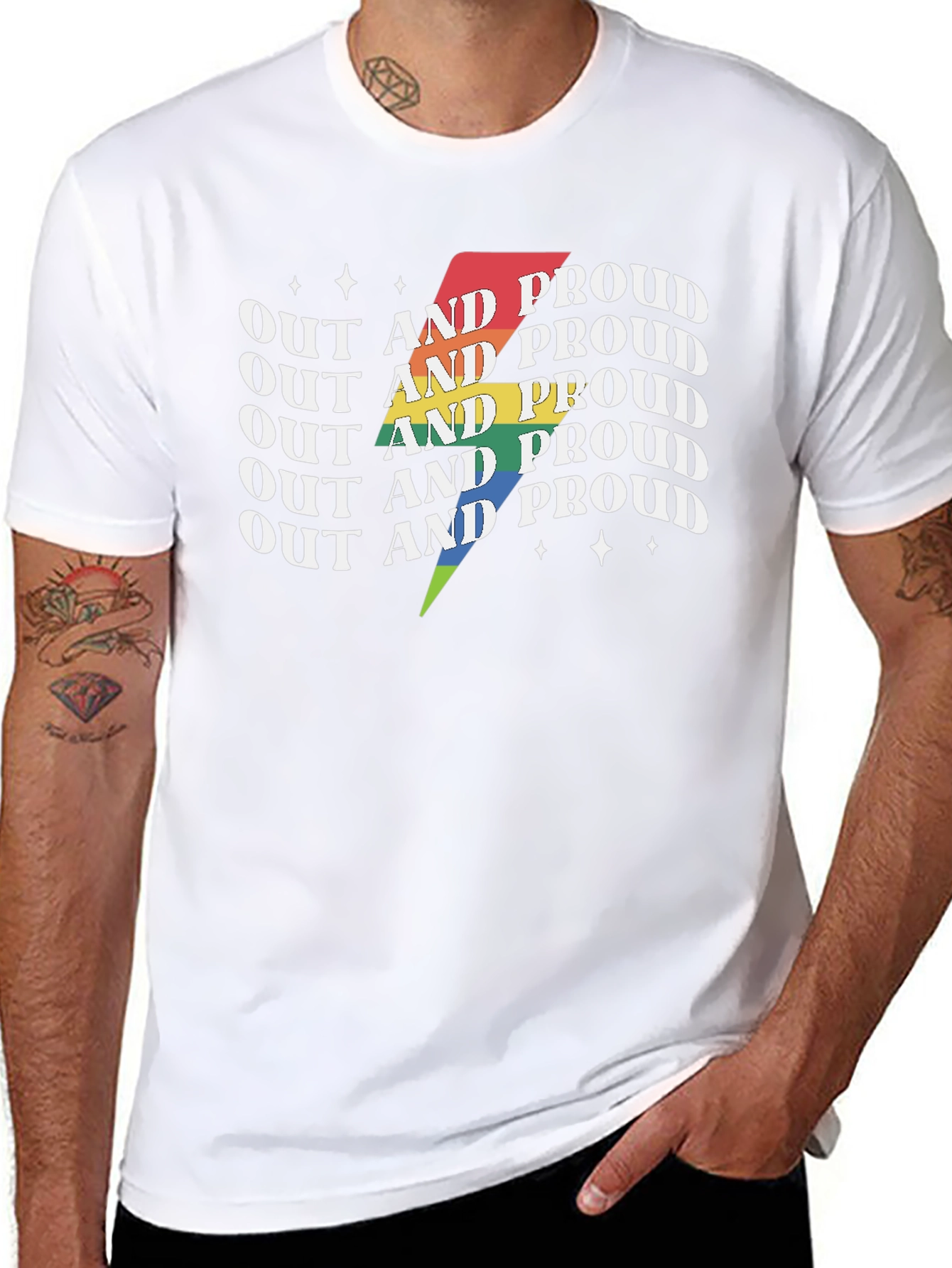 Out and Proud LGBTQ+ T-Shirt