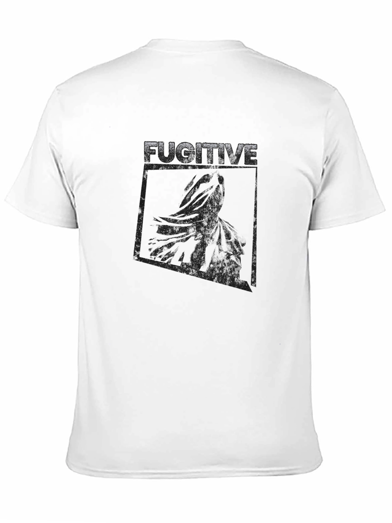Fugitive Graphic Print Crew Neck T-Shirt