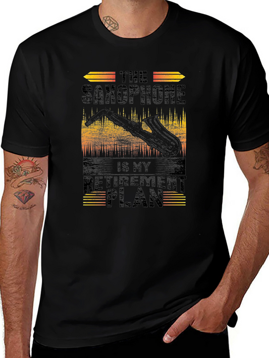 Saxophone Retirement Plan Graphic Tee