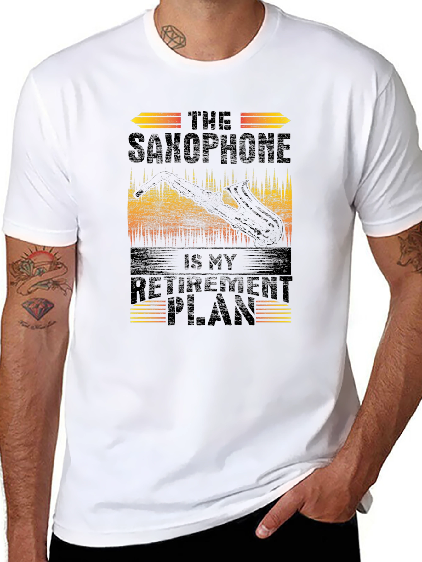 Saxophone Retirement Plan Graphic Tee