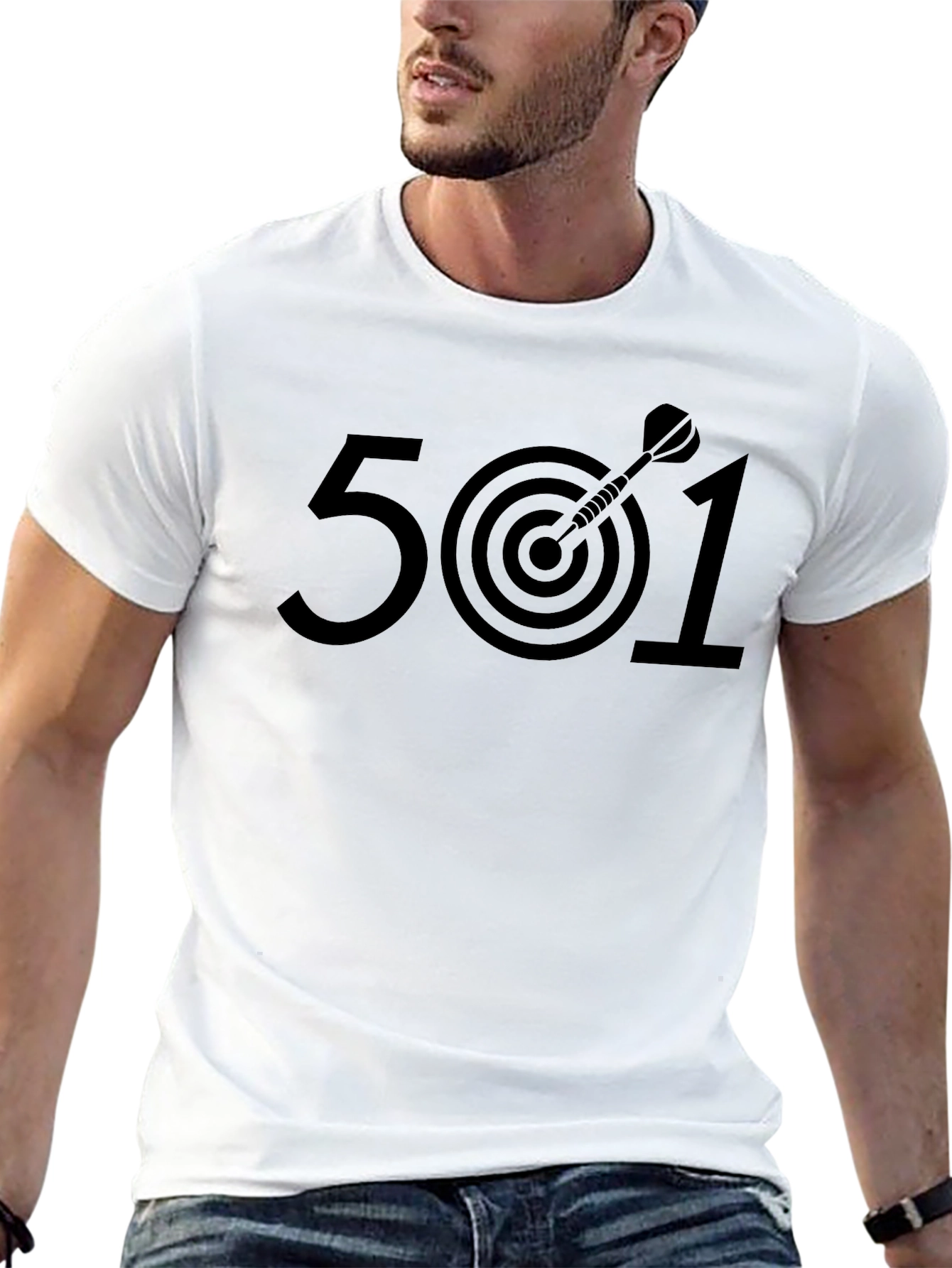 Darts 501 T-Shirt - Dartboard Design