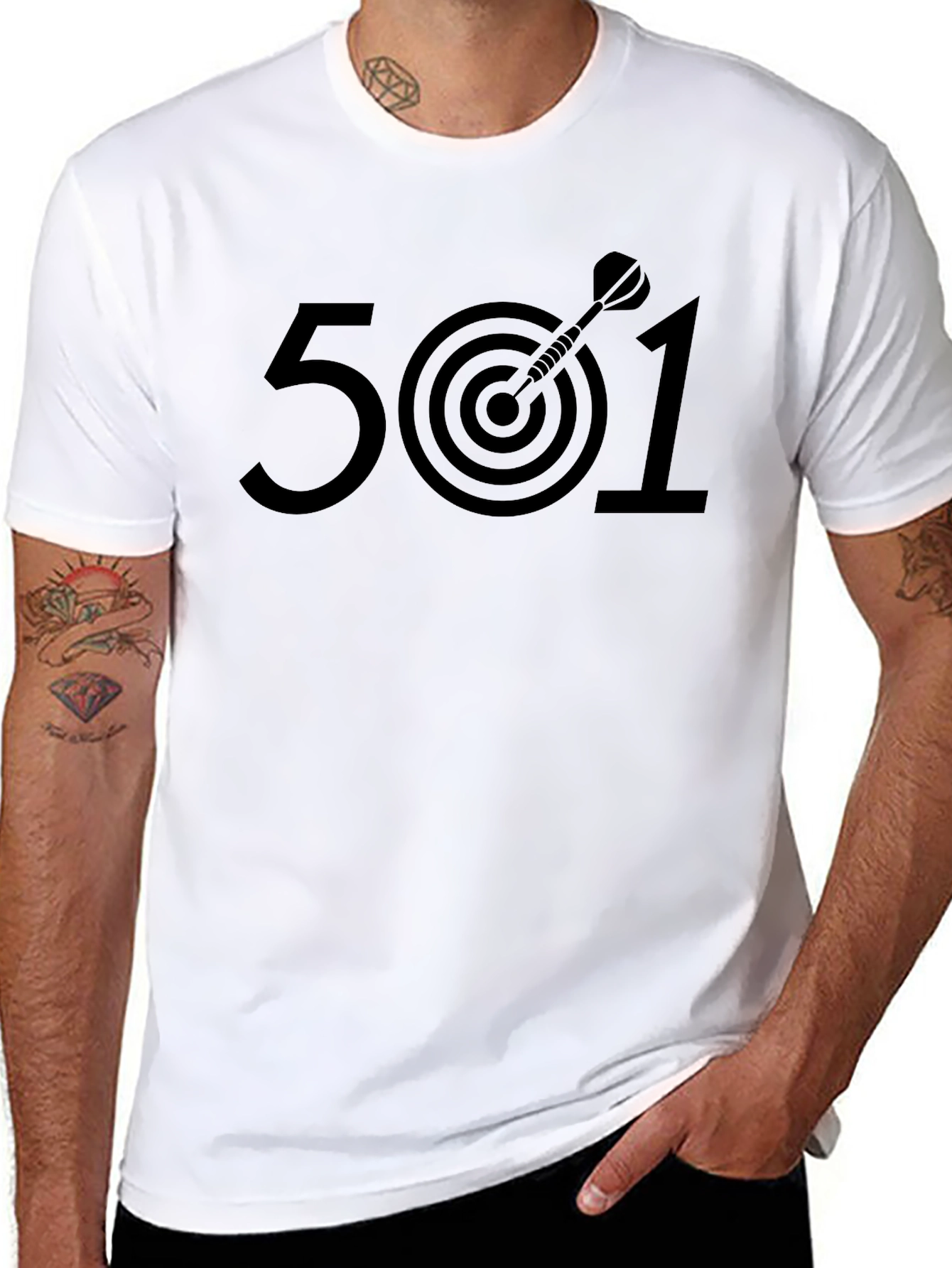 Darts 501 T-Shirt - Dartboard Design