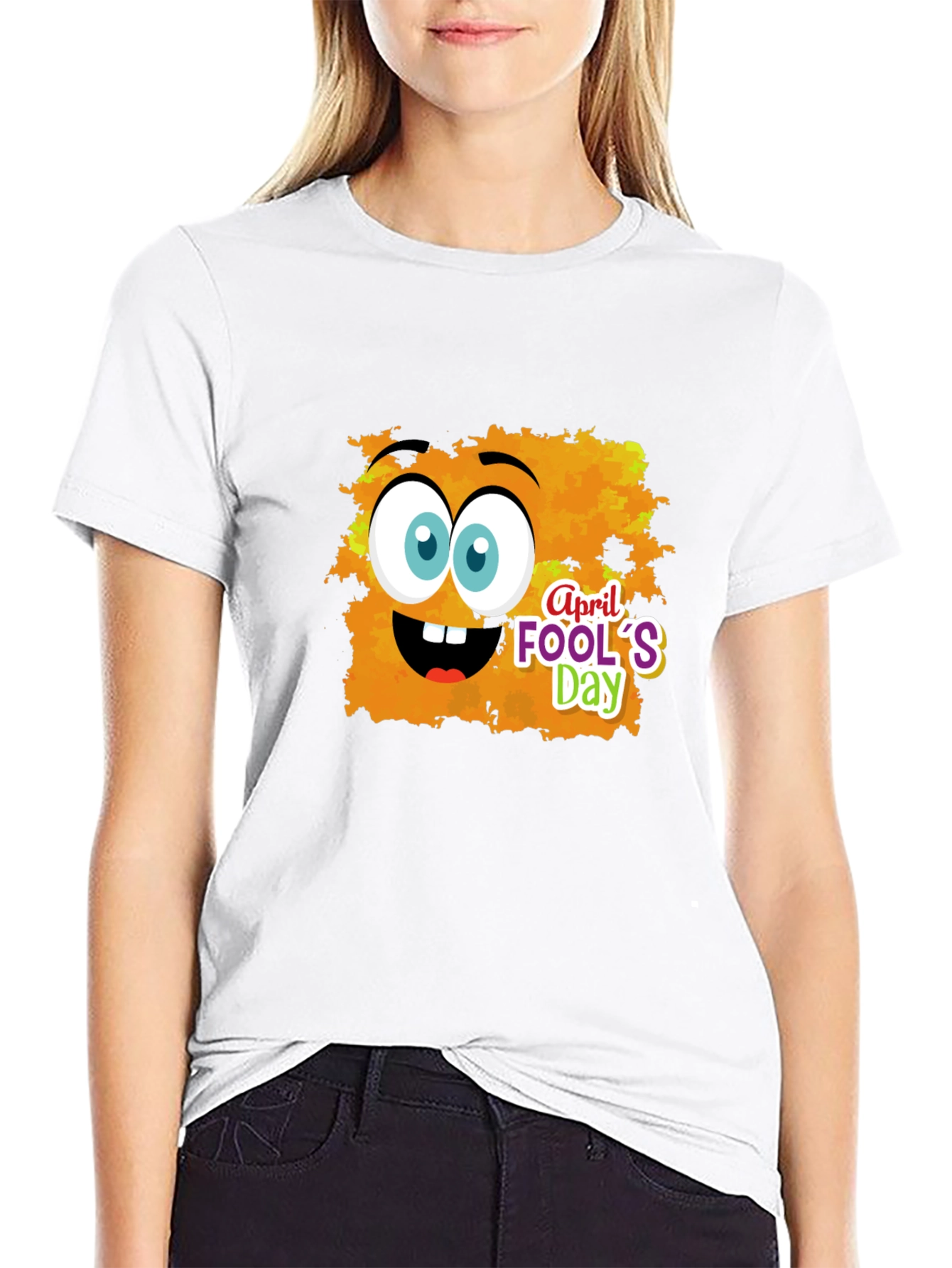 April Fools Day Cartoon Graphic T-Shirt