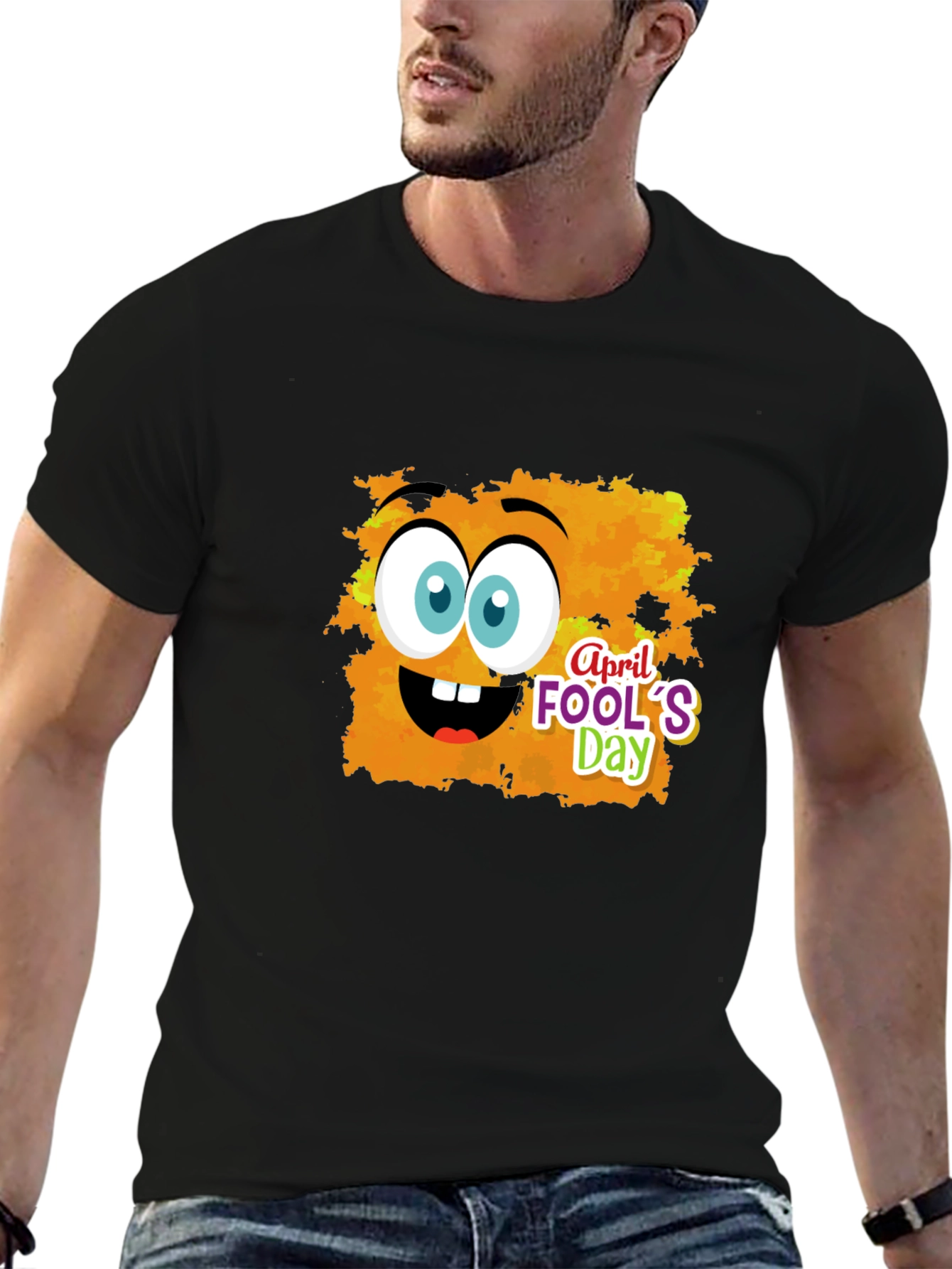 April Fools Day Cartoon Graphic T-Shirt