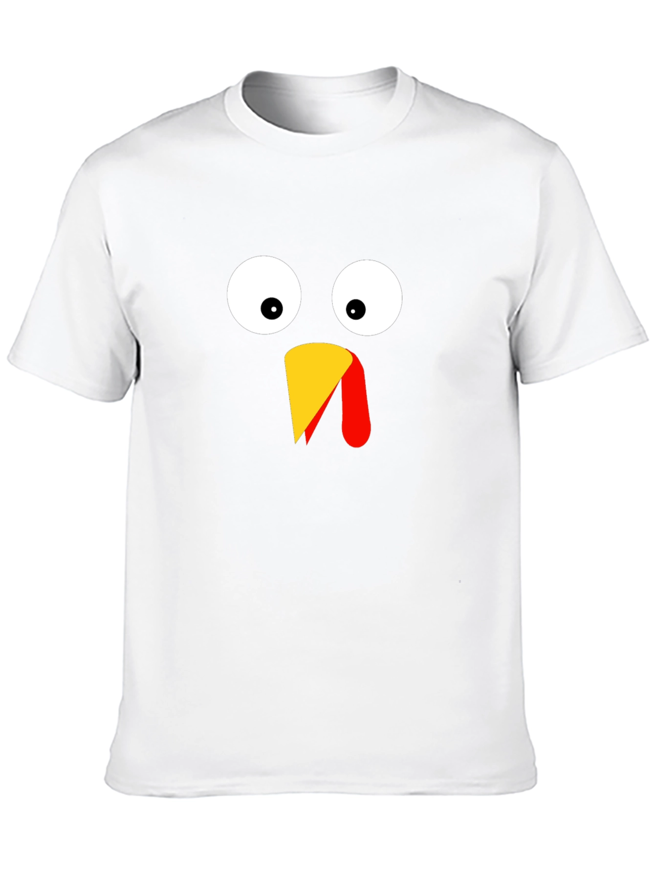 Funny Thanksgiving Turkey Face T-Shirt