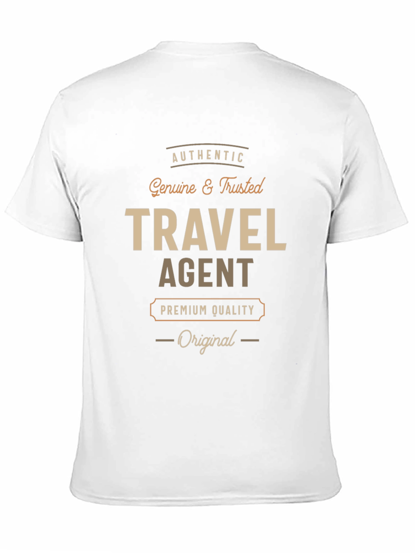 Travel Agent Premium Quality Black T-Shirt