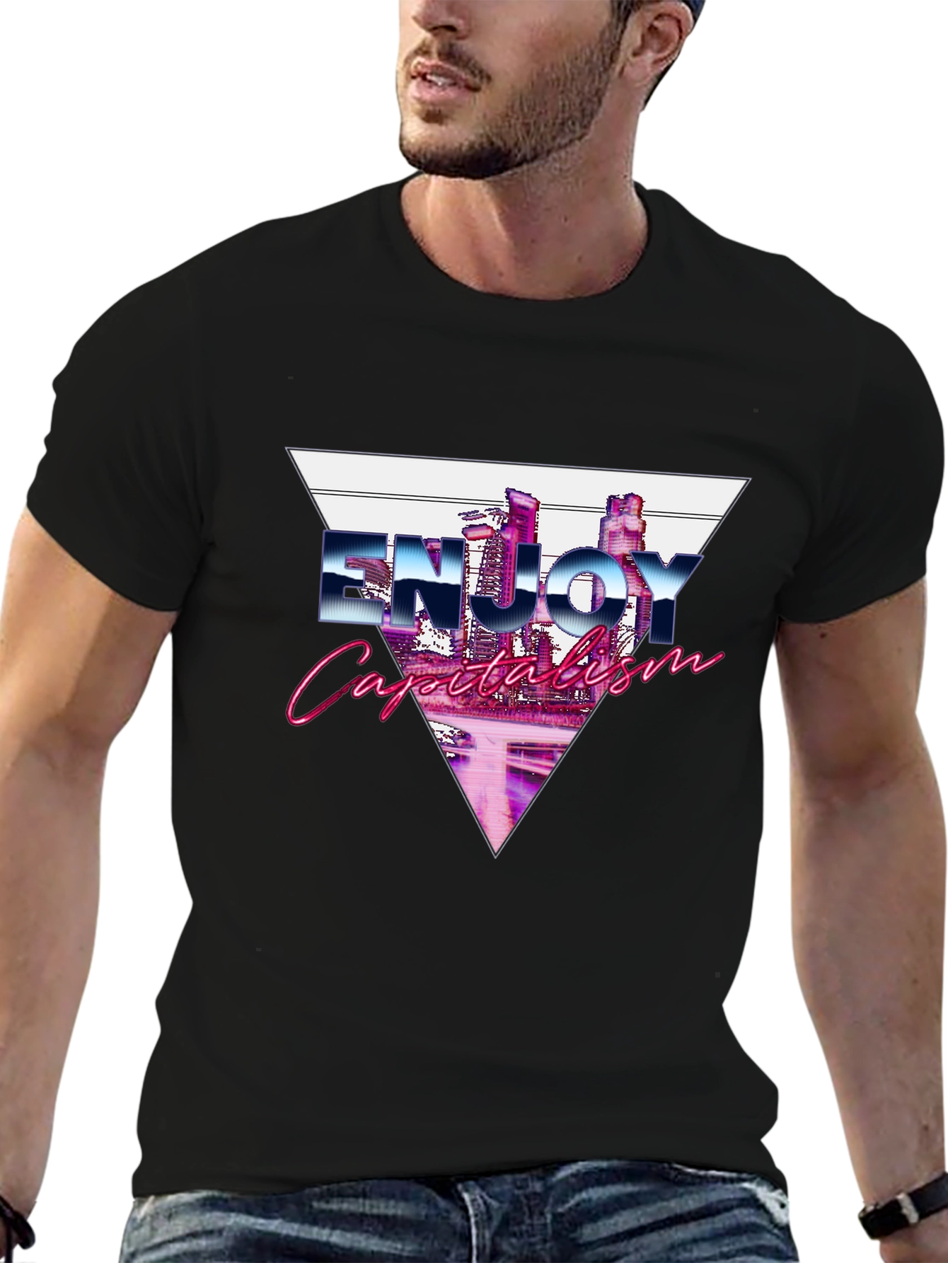 Enjoy Capitalism Retro T-Shirt