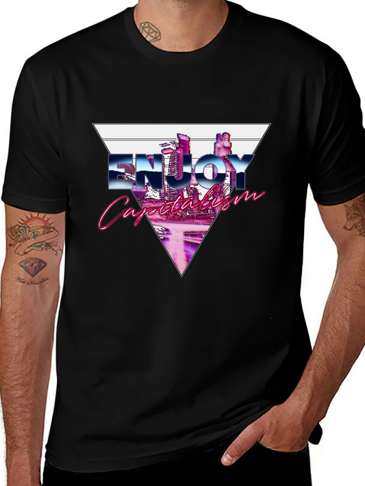 Enjoy Capitalism Retro T-Shirt