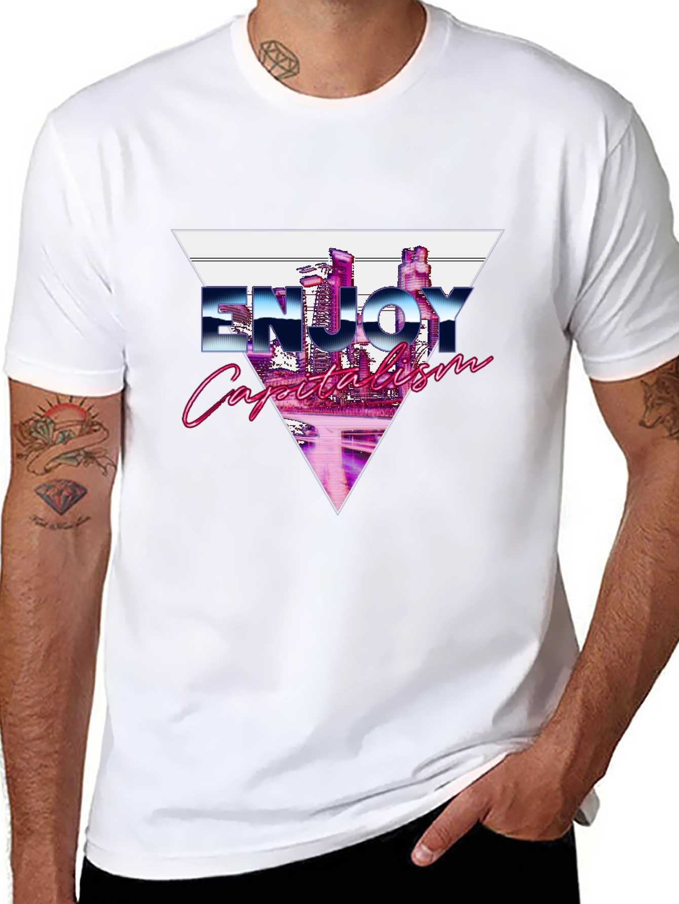 Enjoy Capitalism Retro T-Shirt