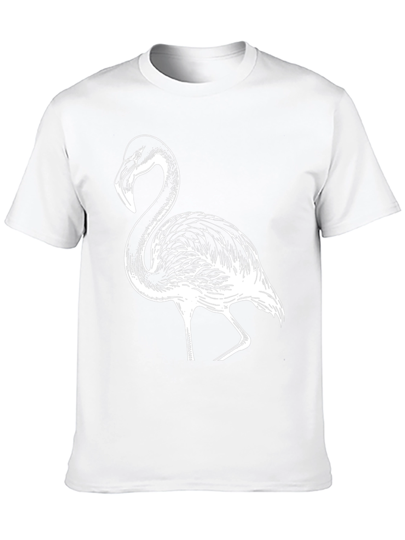 Flamingo Graphic Tee - Black Casual T-Shirt