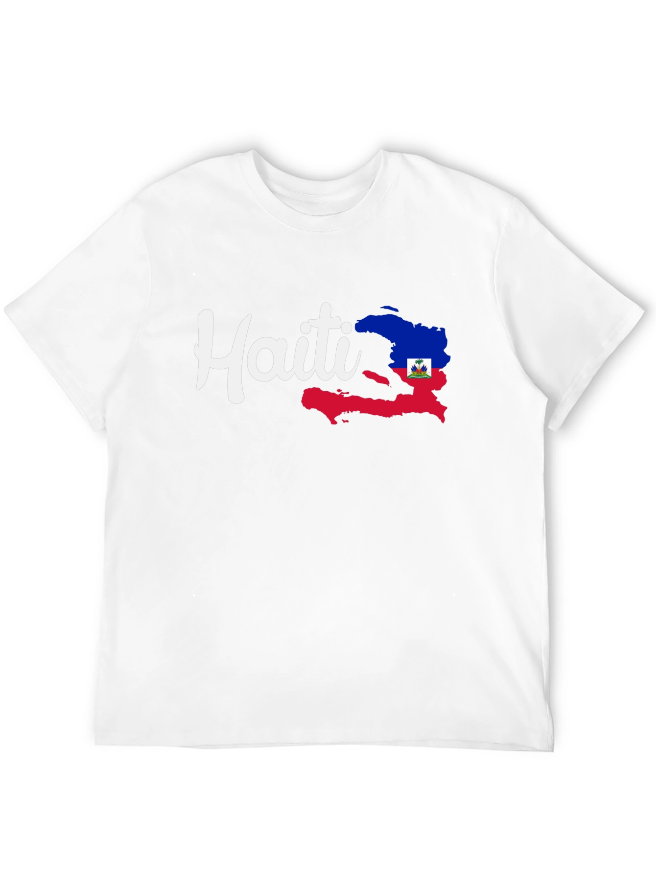 Haiti Pride Tee - Black Cotton Graphic T-Shirt