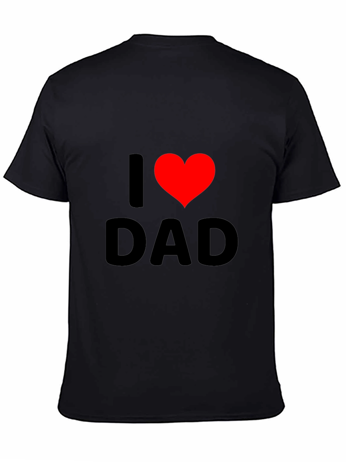I Heart Dad Black T-Shirt