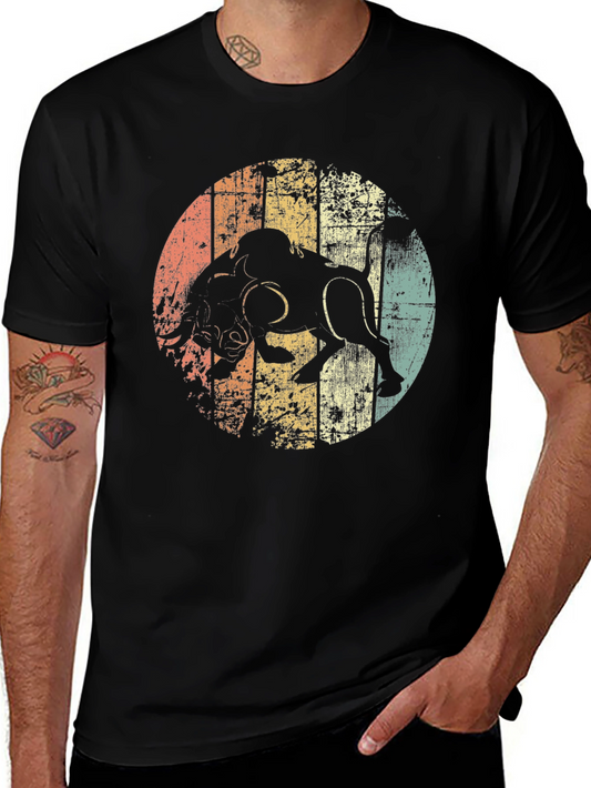 Vintage Zodiac Taurus Graphic T-Shirt