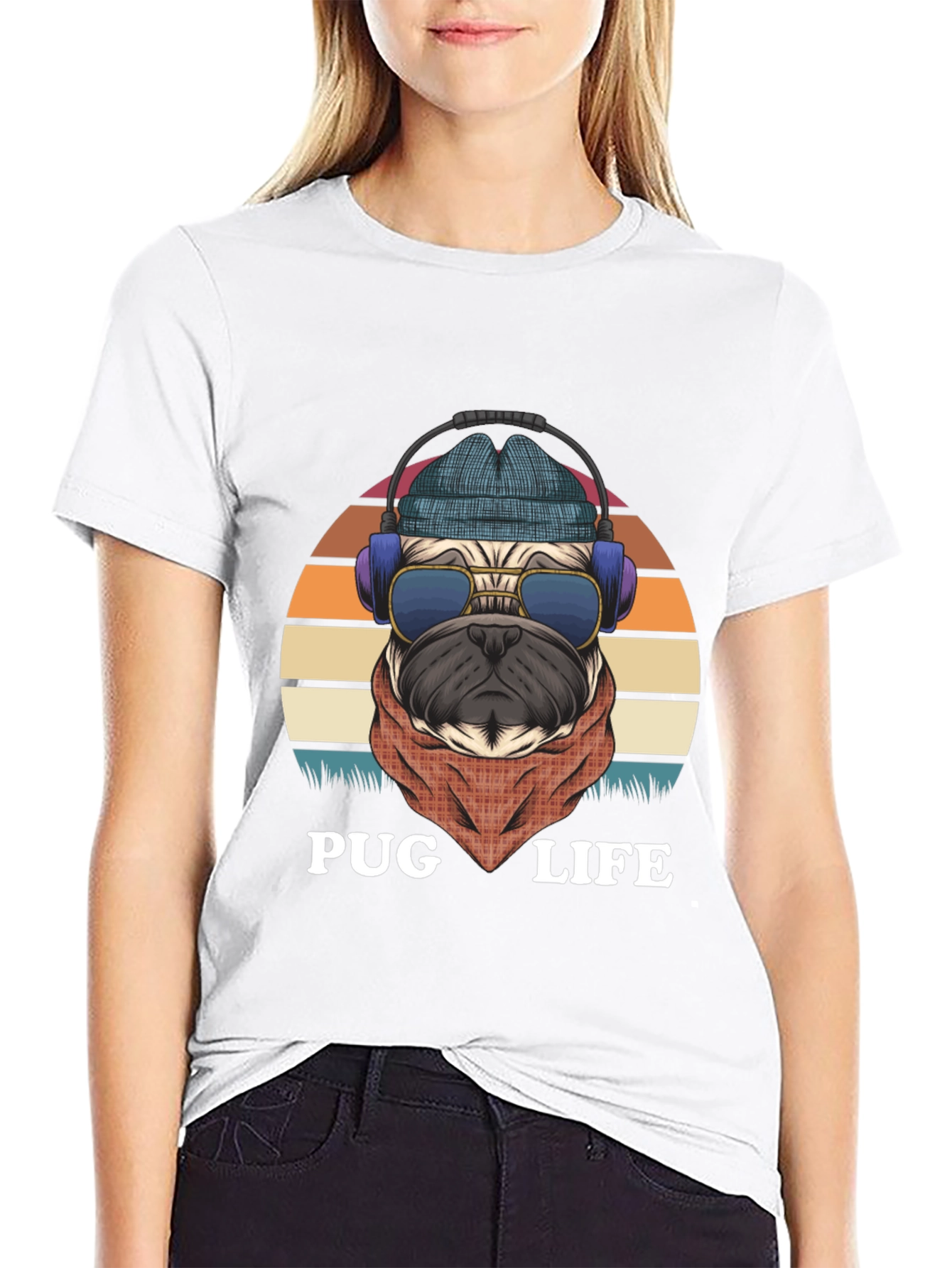 Cool Pug Life Graphic Tee