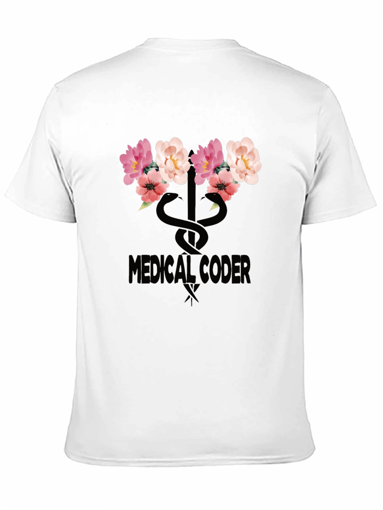 Floral Medical Coder T-Shirt