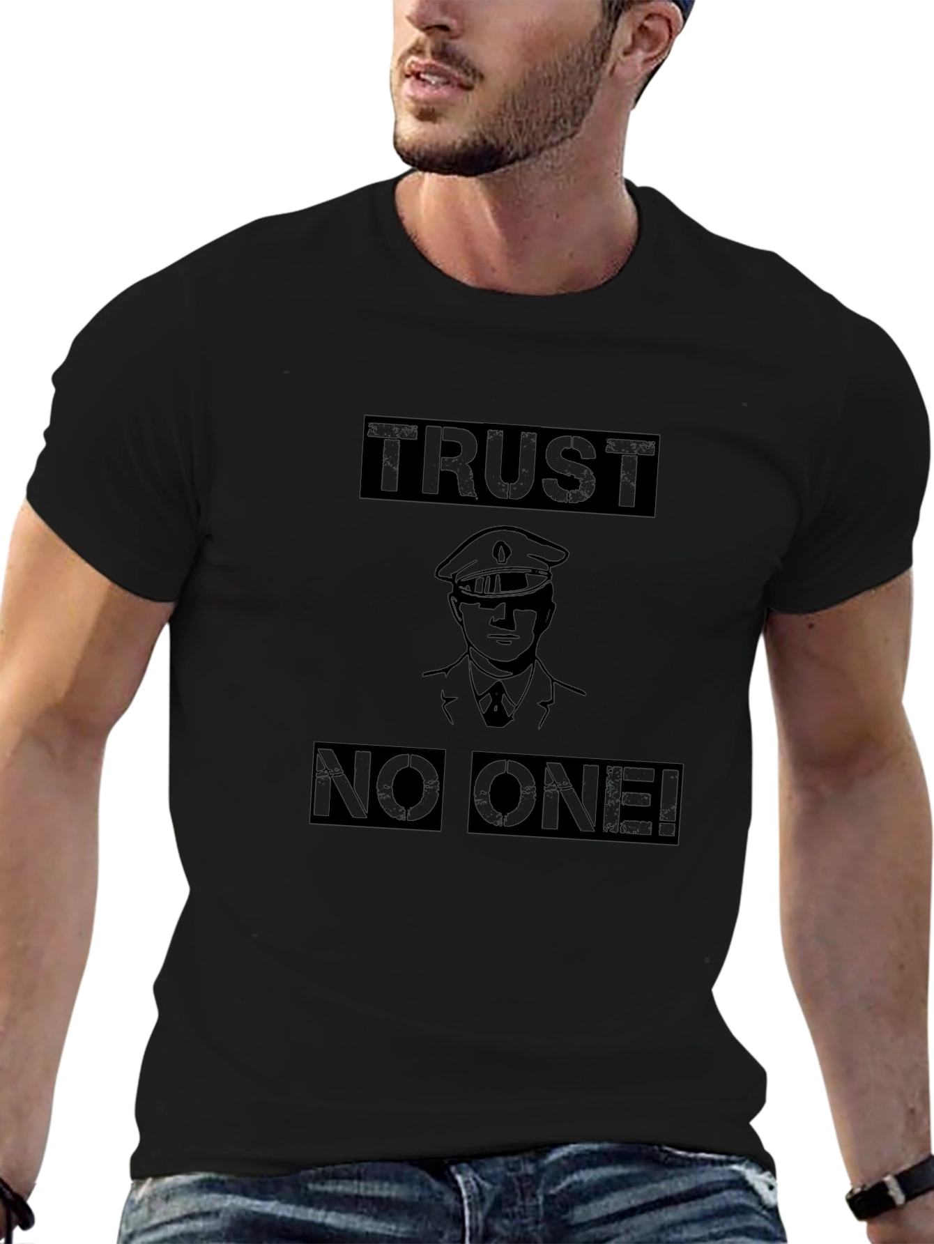 Trust No One Black T-Shirt