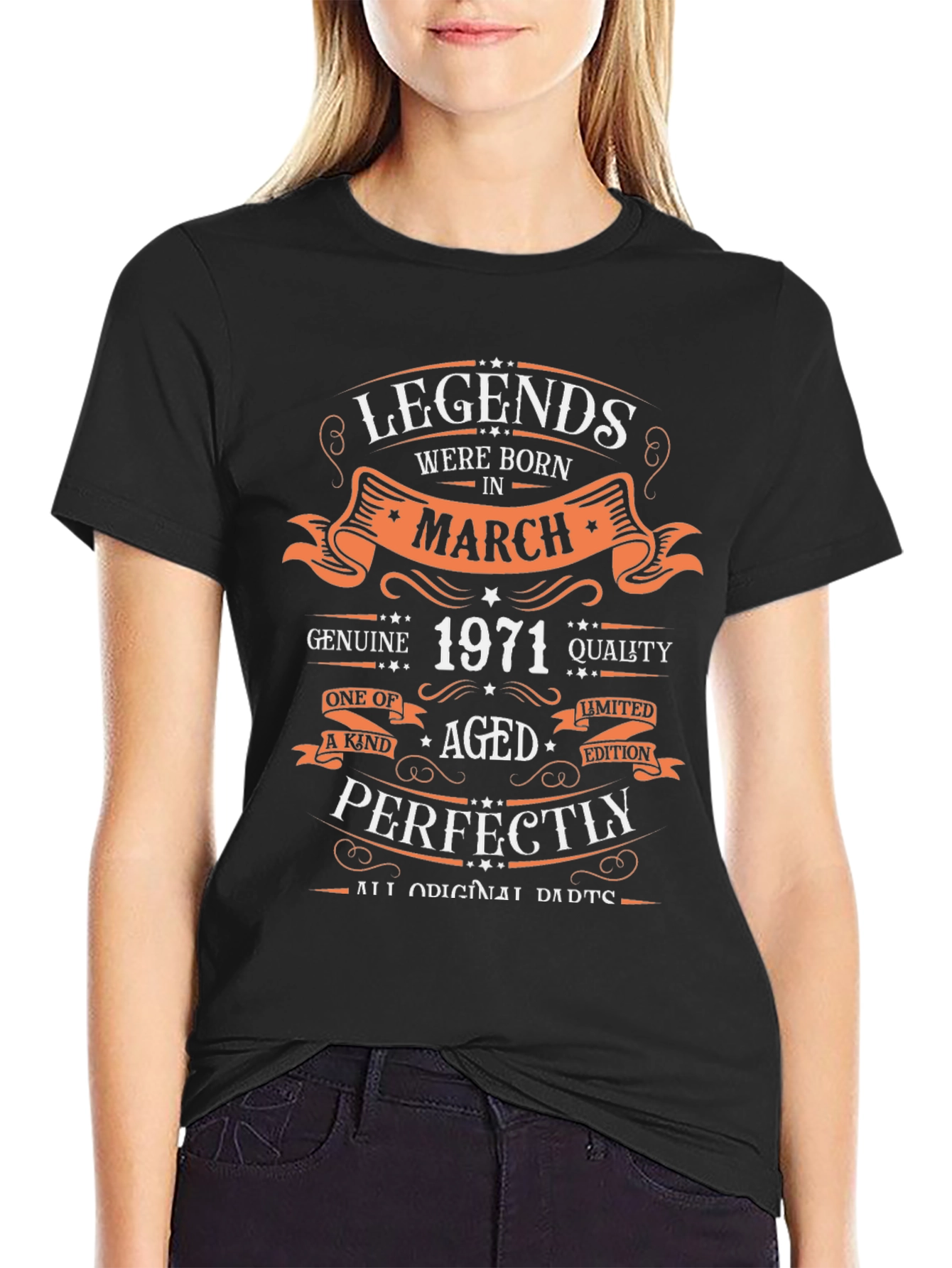Legends Born in March 1971 Aged Perfectly T-Shirt