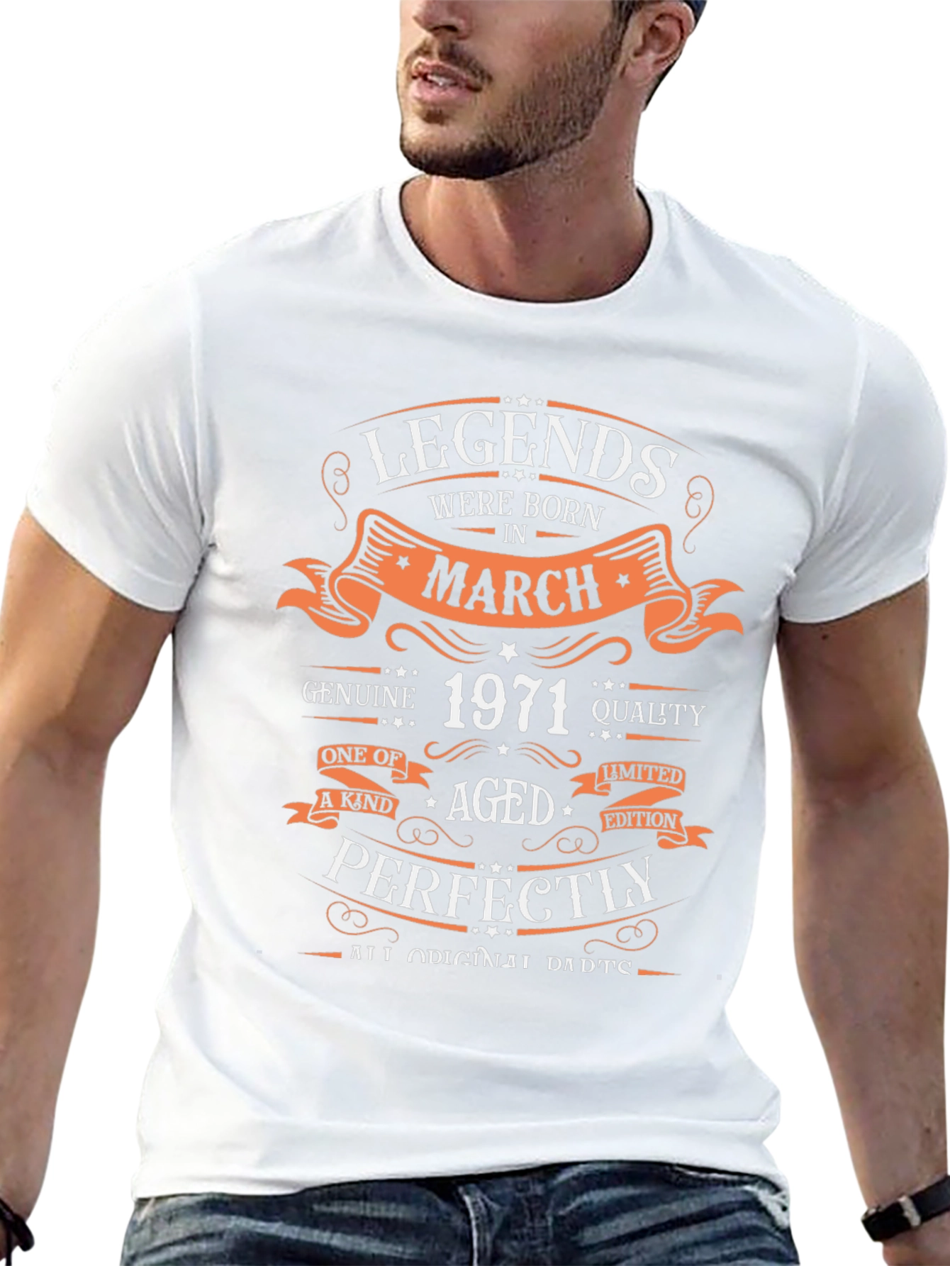 Legends Born in March 1971 Aged Perfectly T-Shirt
