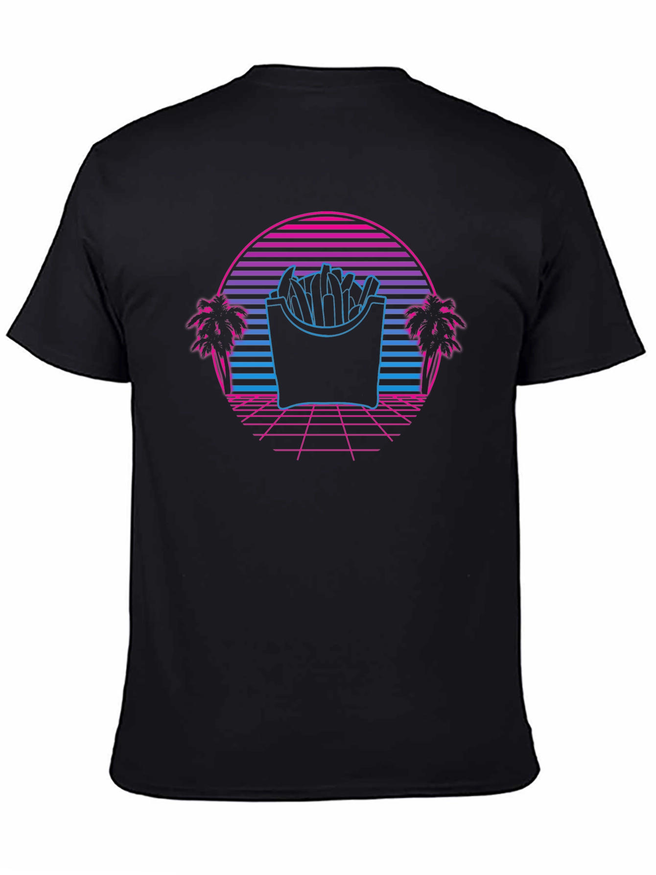 Retro Fries T-Shirt - Synthwave Graphic Tee
