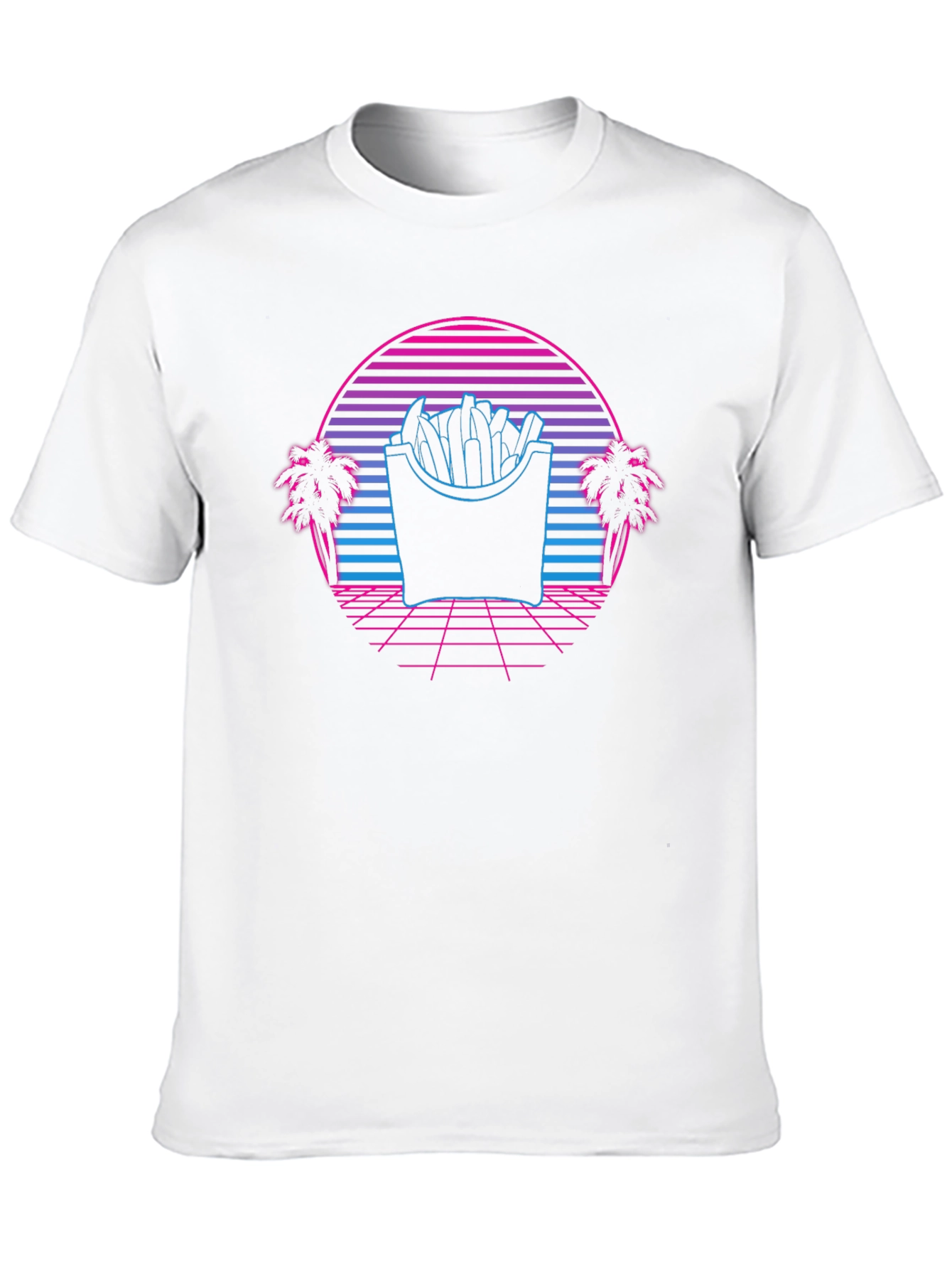 Retro Fries T-Shirt - Synthwave Graphic Tee