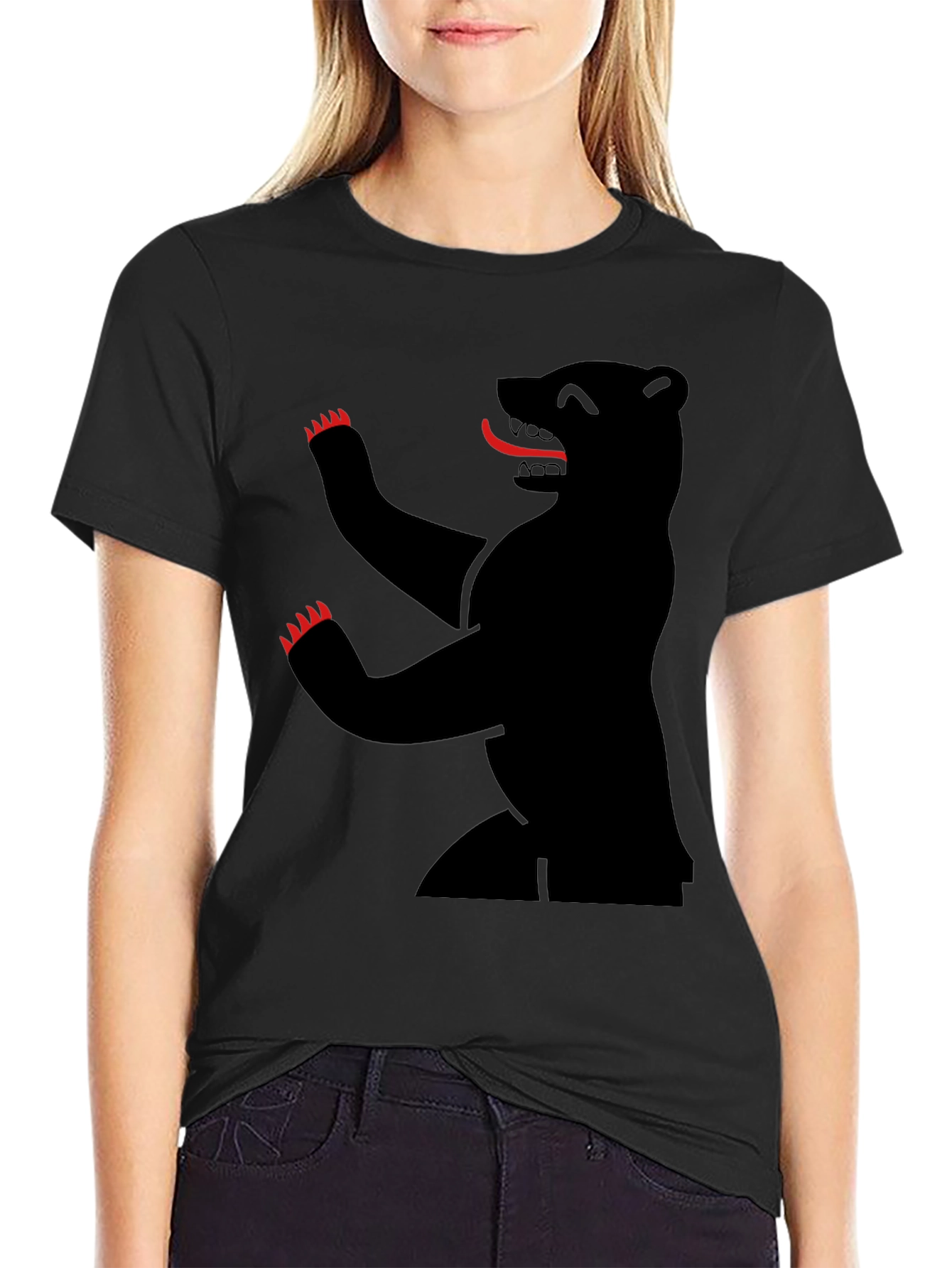 Berlin Bear T-Shirt - Black Graphic Tee