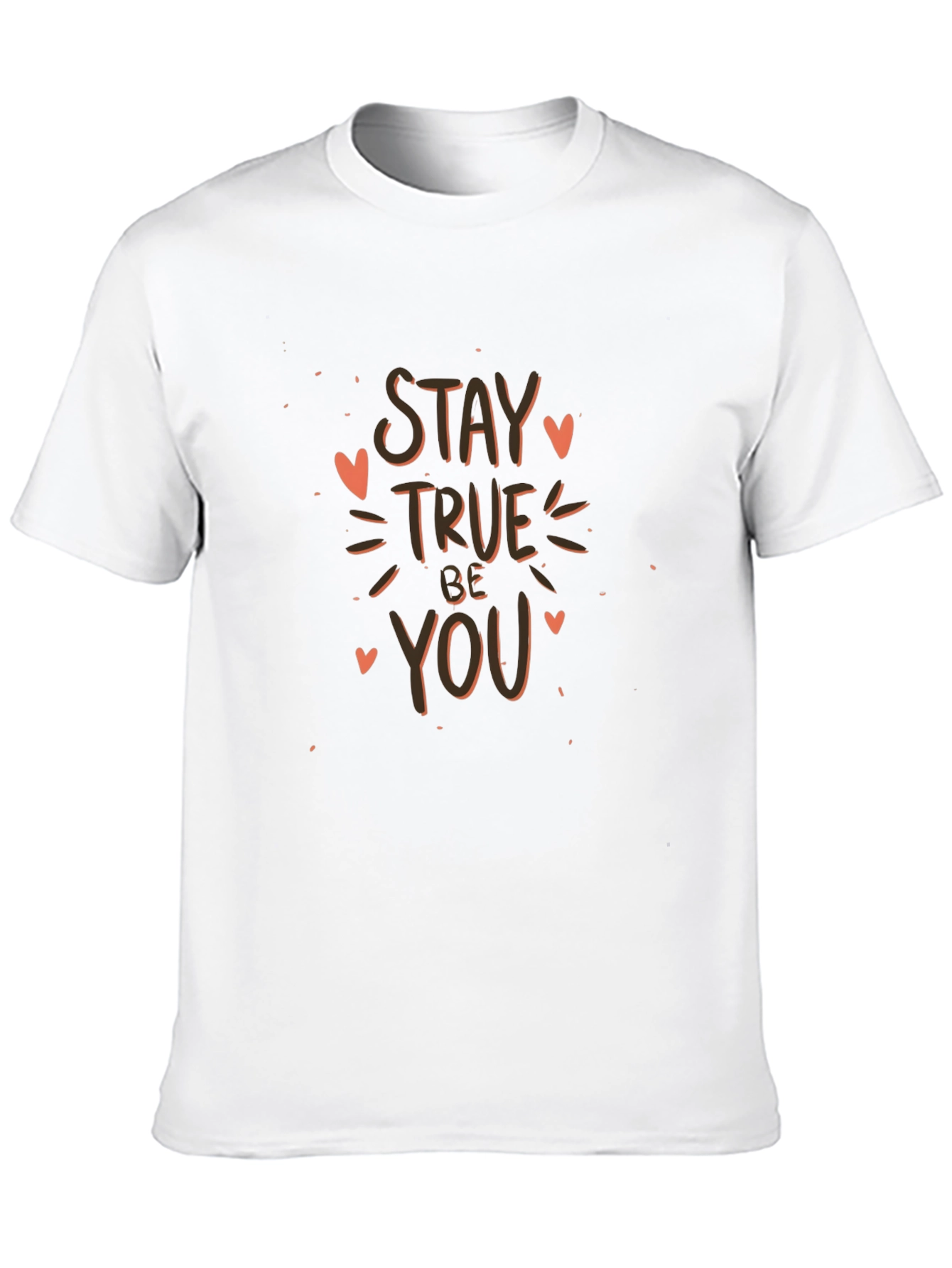 Stay True Be You Black Graphic Tee