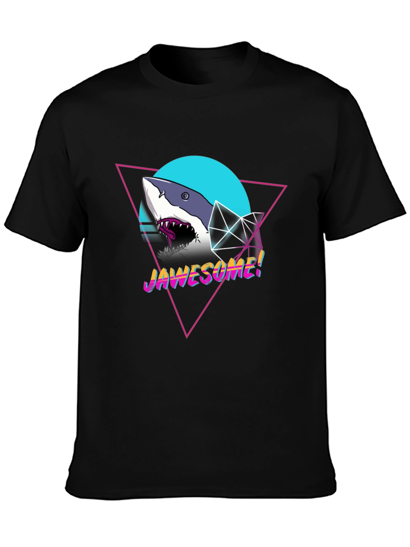 Jawsome Shark Graphic Tee - Retro Style