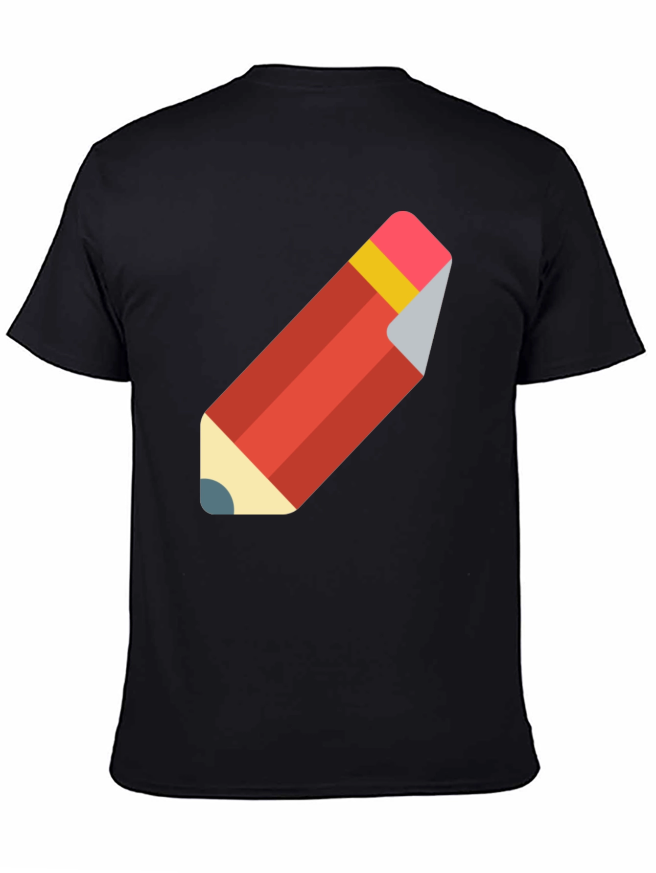 Pencil Graphic Black T-Shirt