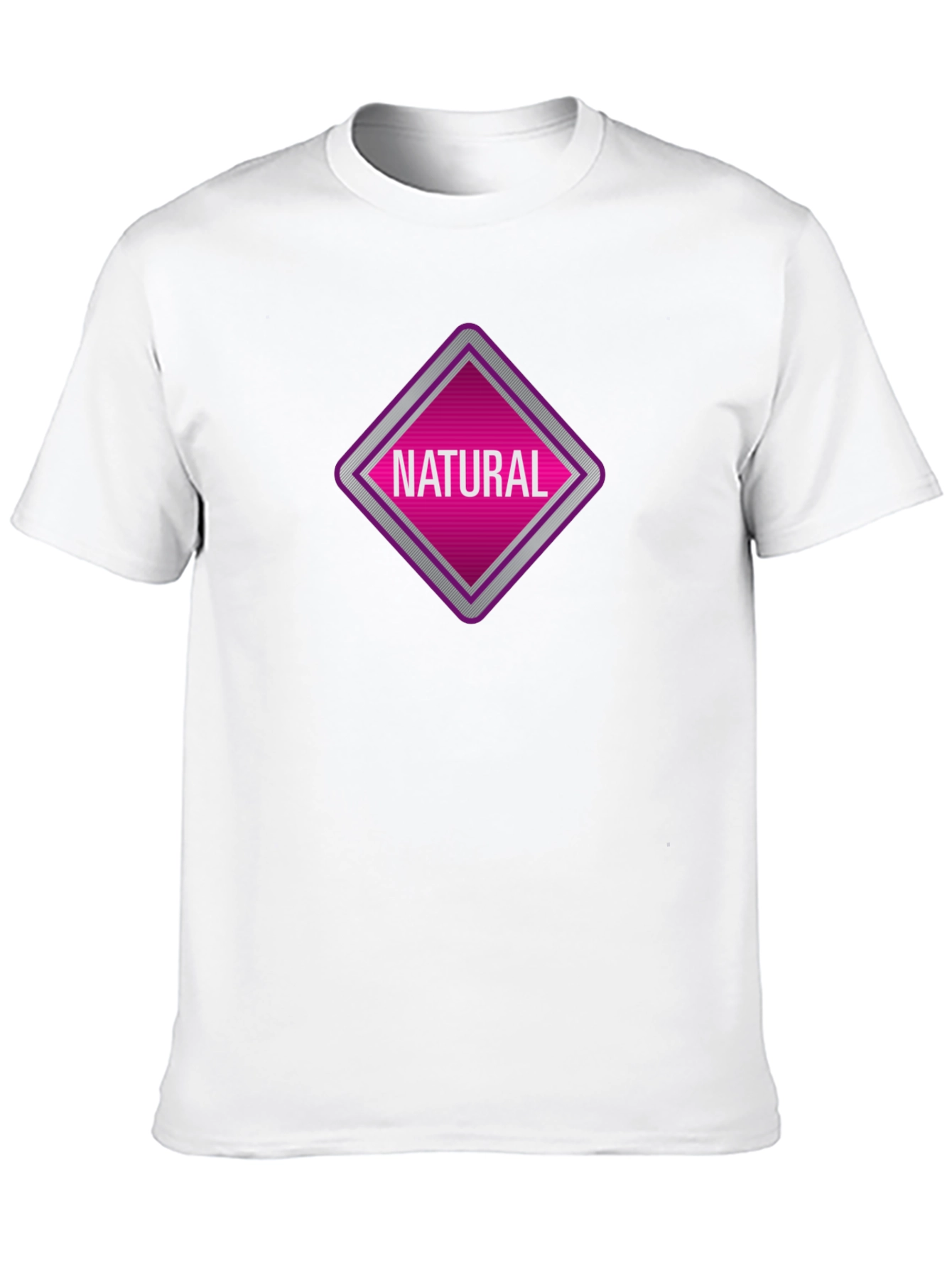 Natural Graphic Tee - Black Cotton T-Shirt