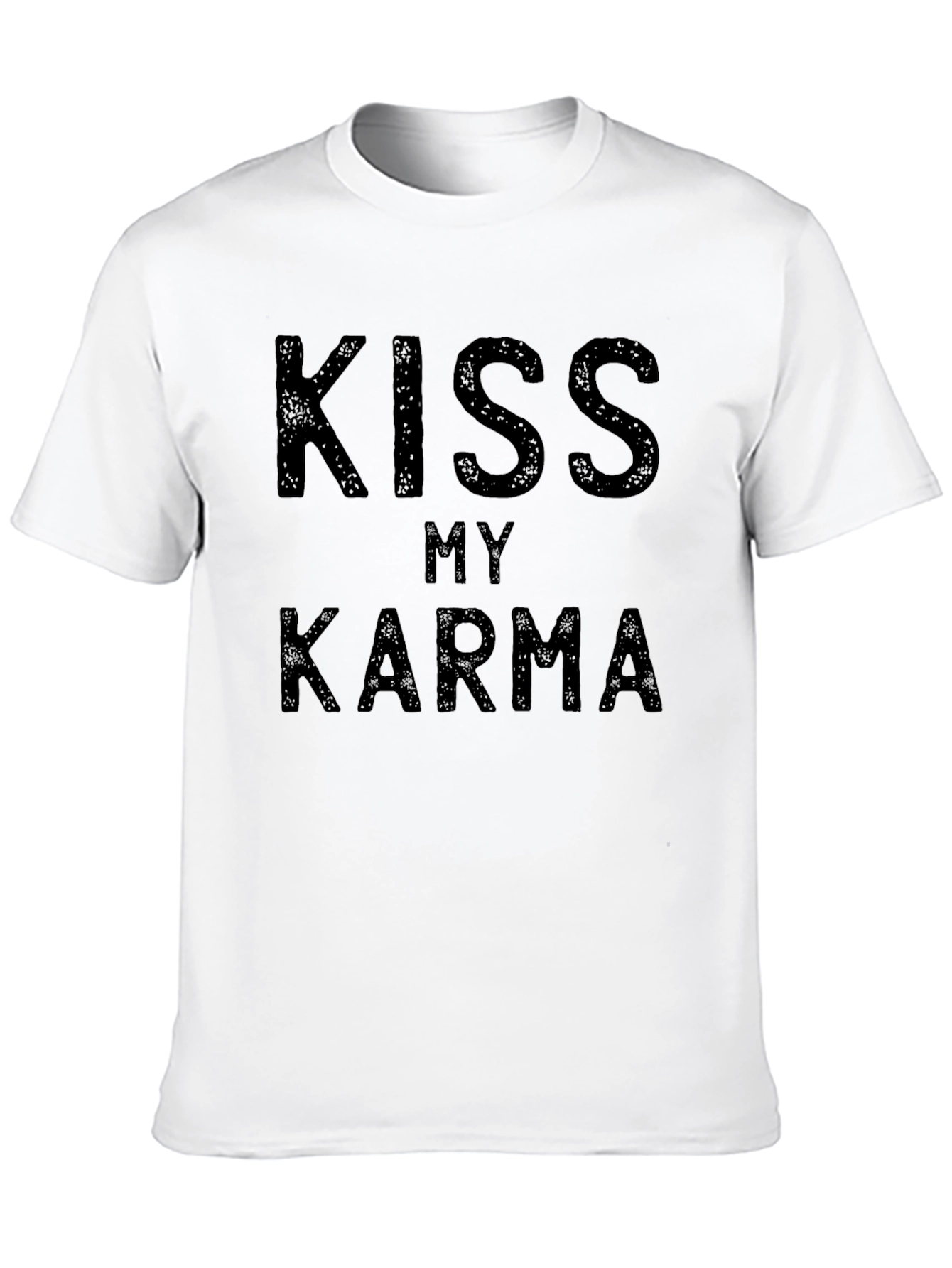 Kiss My Karma Black T-Shirt - Mens Graphic Tee