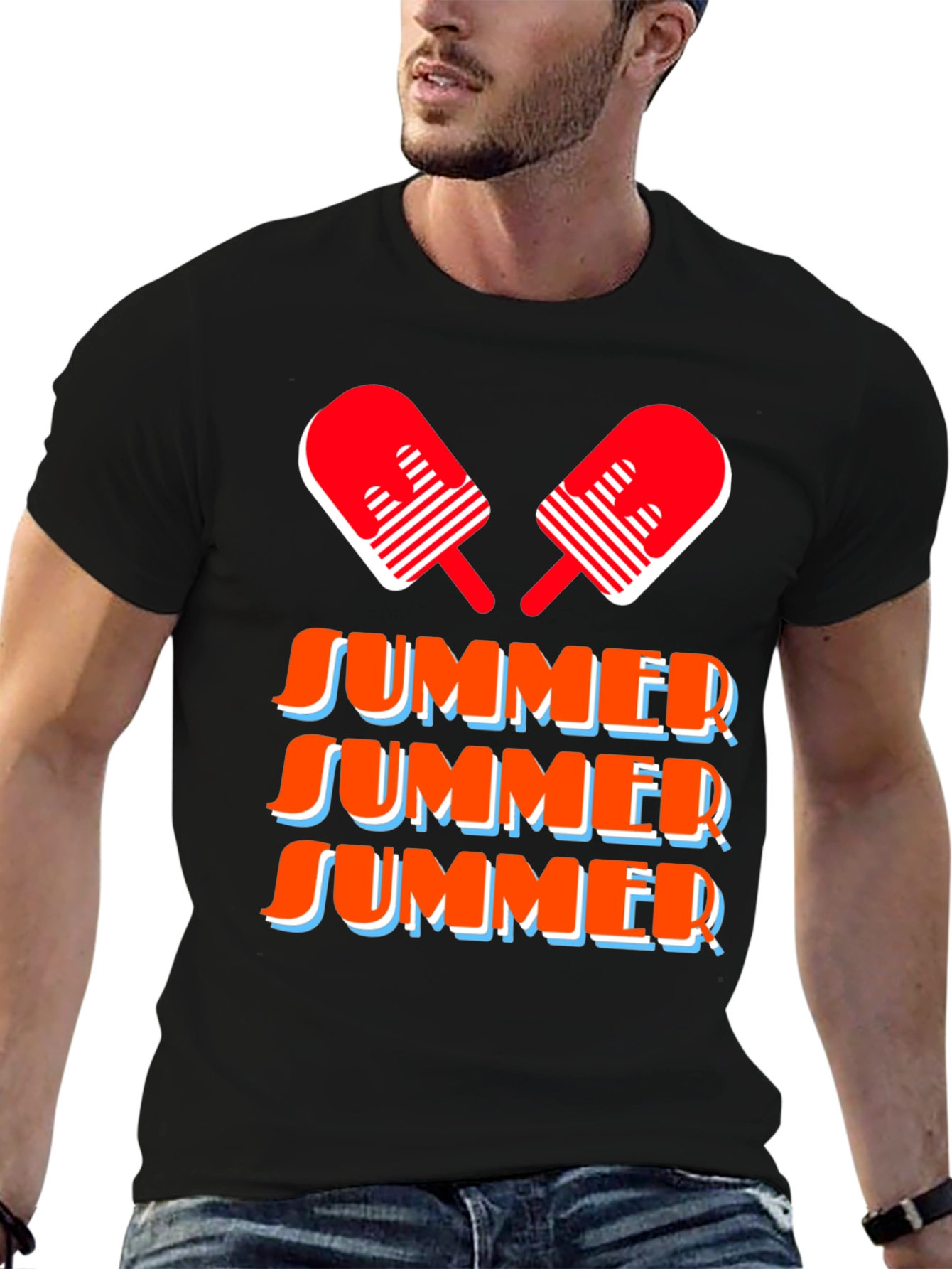 Summer Popsicle Graphic Tee - Short Sleeve